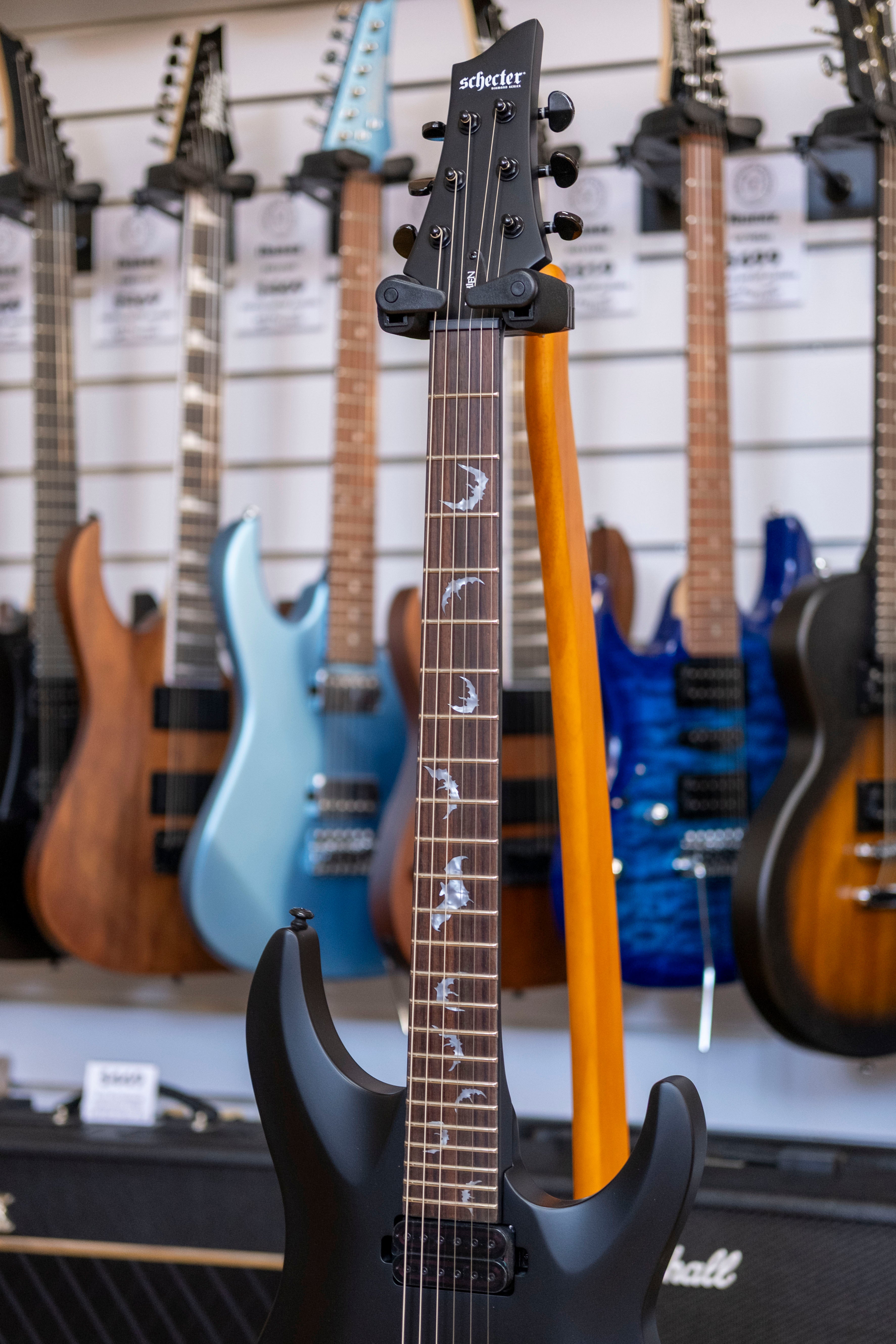 Schecter Damien 6 Electric Guitar (Satin Black)