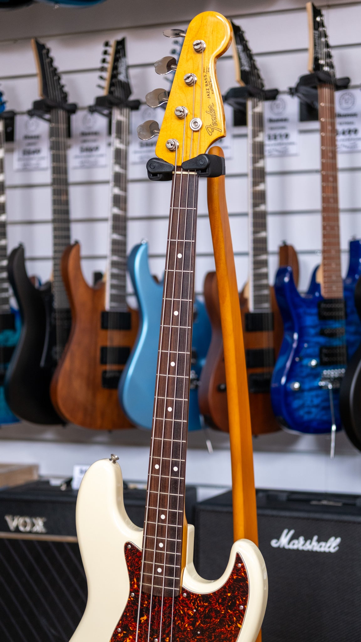 Fender JB62 Jazz Bass Guitar (Olympic White) (Pre-Owned, 1994 MIJ)