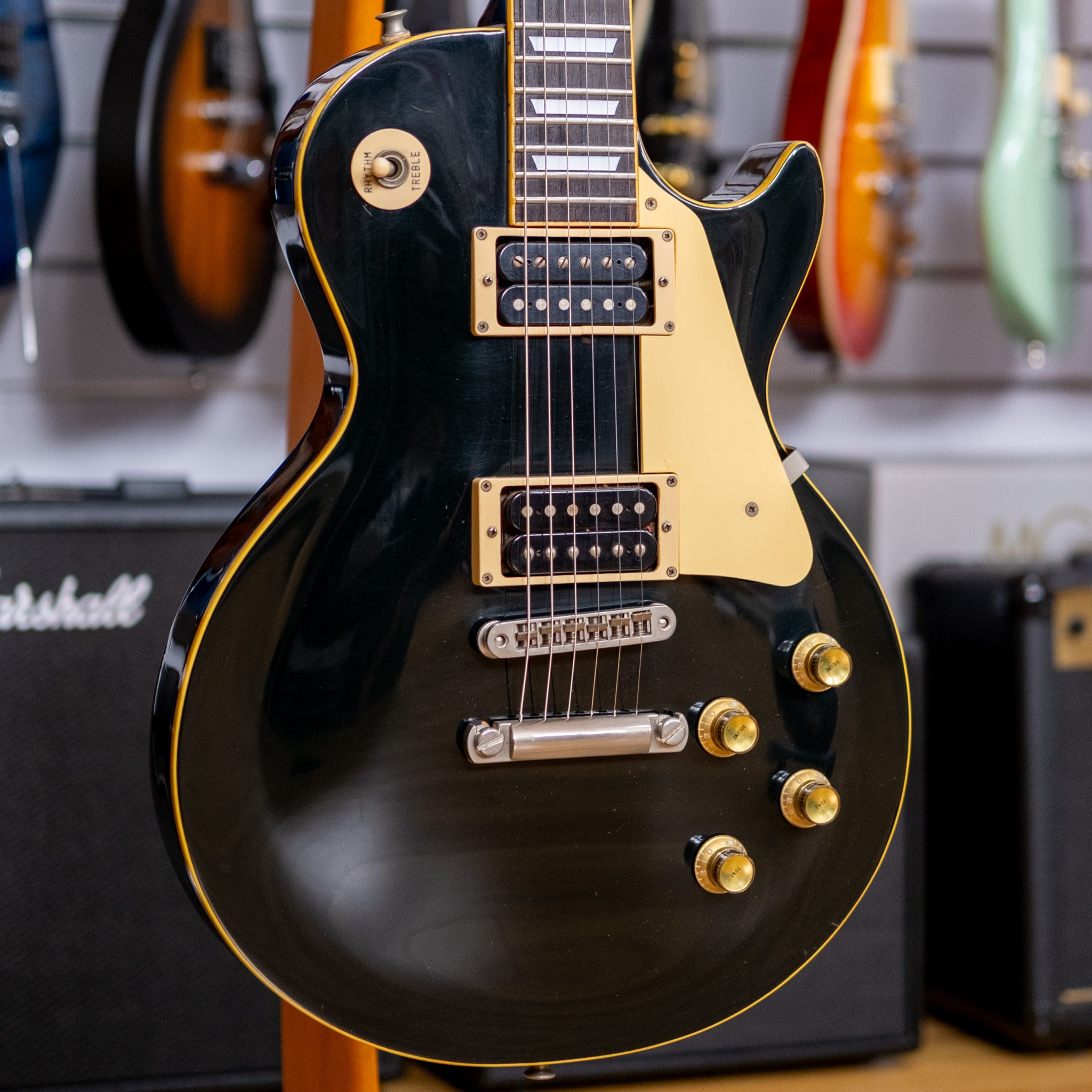 Greco EG-700B Standard Les Paul Electric Guitar (Black) (Pre-Owned, 1978 MIJ)