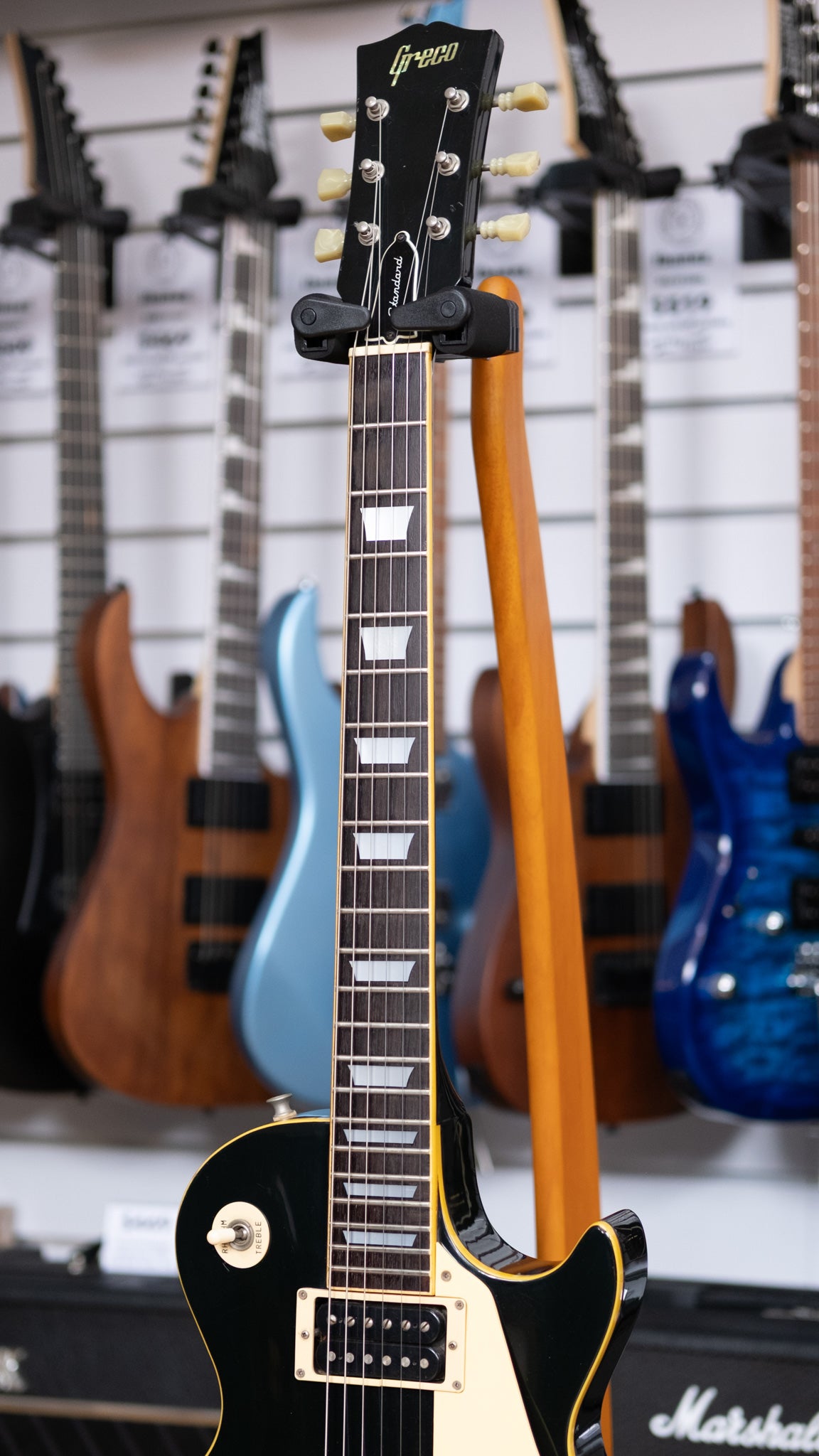 Greco EG-700B Standard Les Paul Electric Guitar (Black) (Pre-Owned, 1978 MIJ)