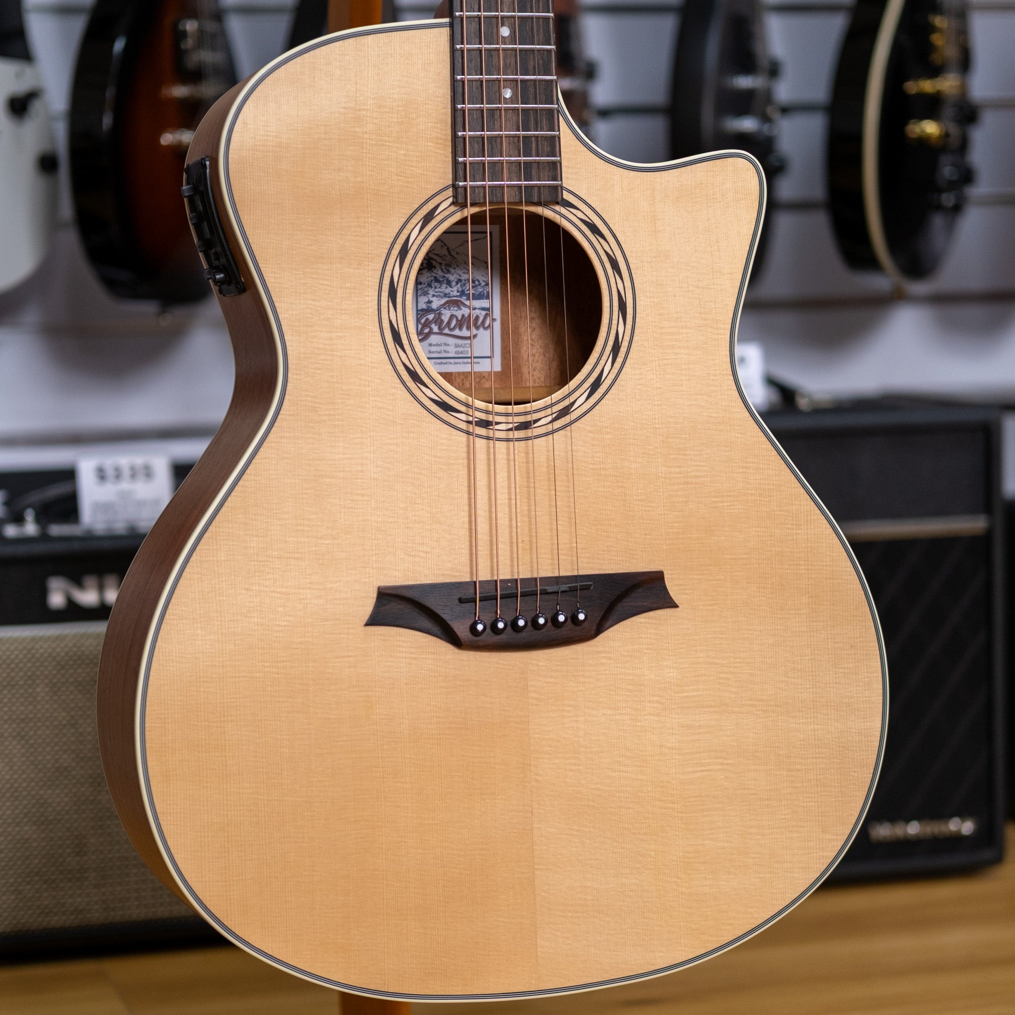 Bromo Appalachia Series Grand Auditorium Acoustic Electric Guitar