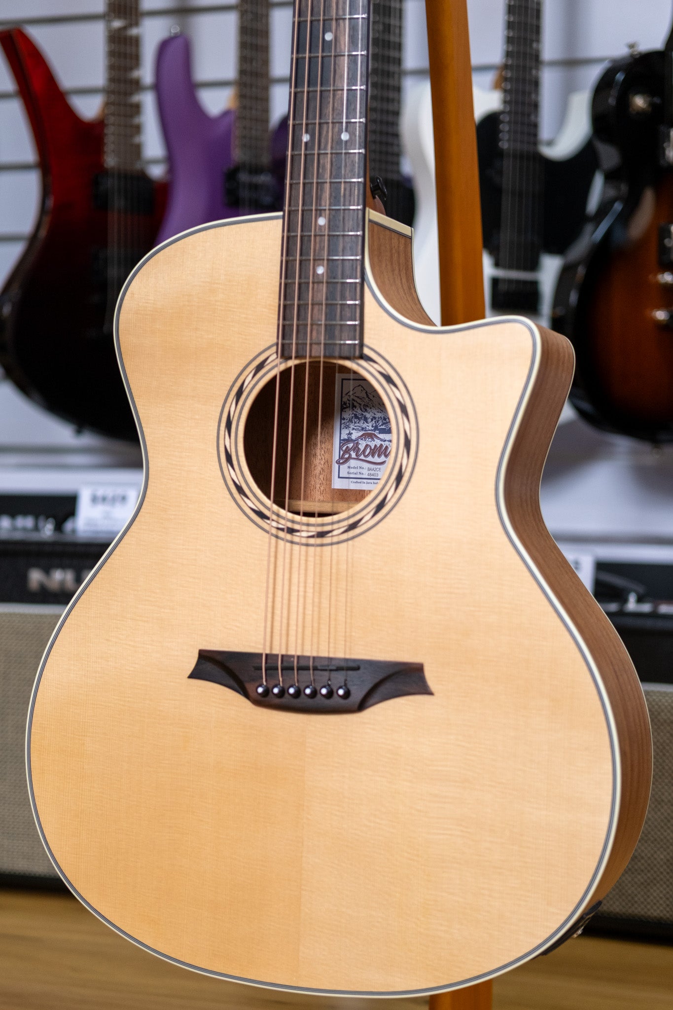 Bromo Appalachia Series Grand Auditorium Acoustic Electric Guitar