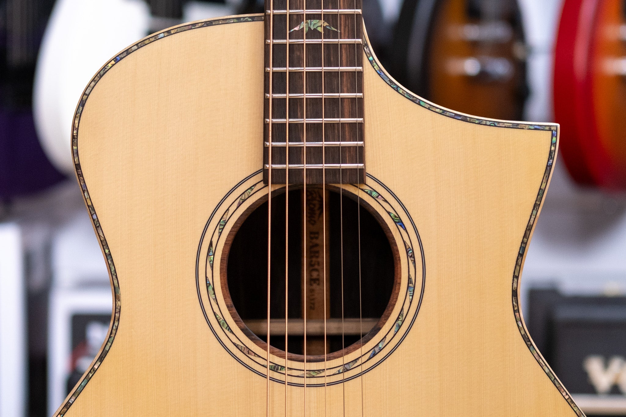 Bromo Rocky Mountain Series All Solid Acoustic Electric Guitar with Bag (Spruce/ Amara Ebony)