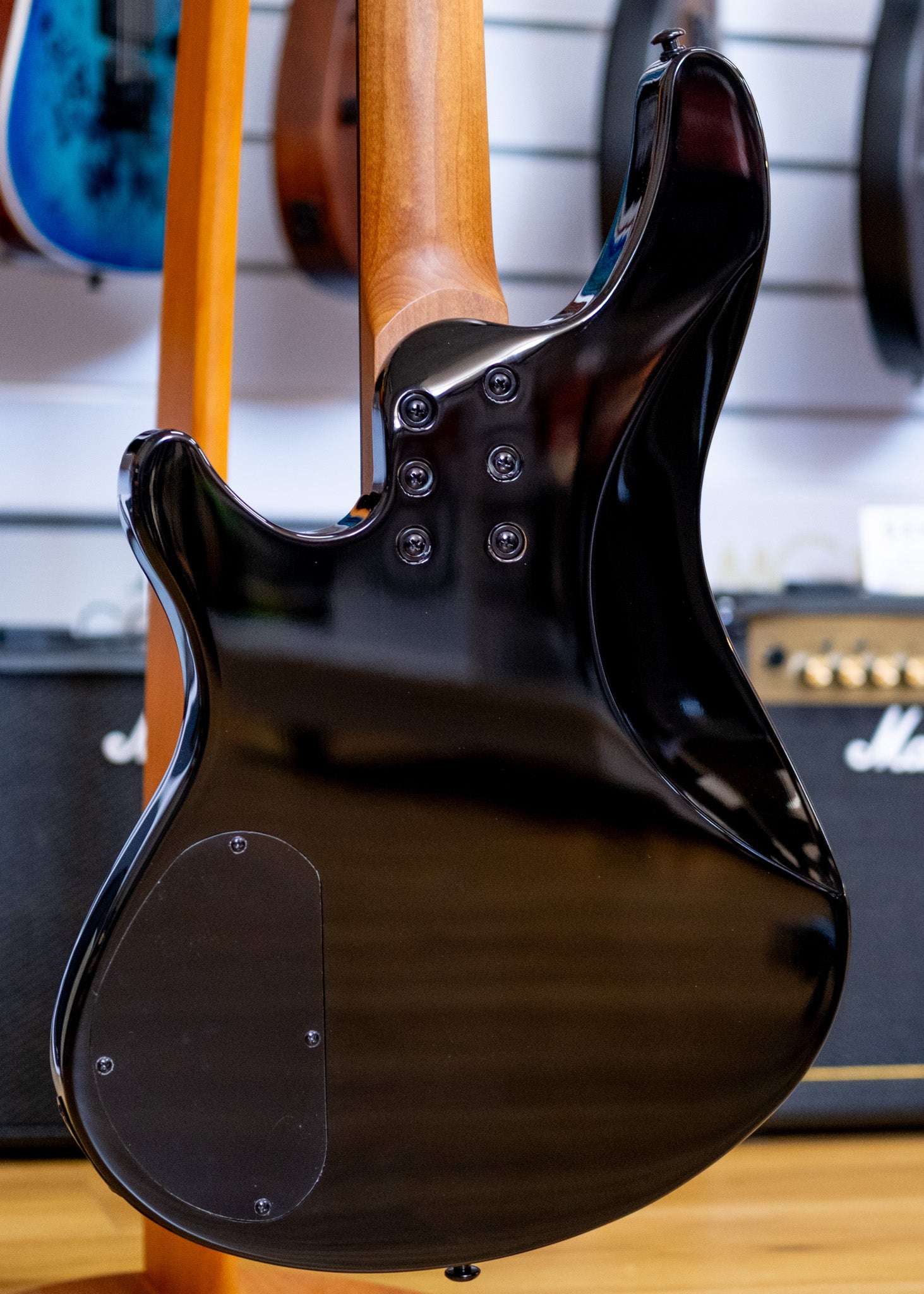 Schecter C-4 Standard Bass Guitar (Tobacco Burl)