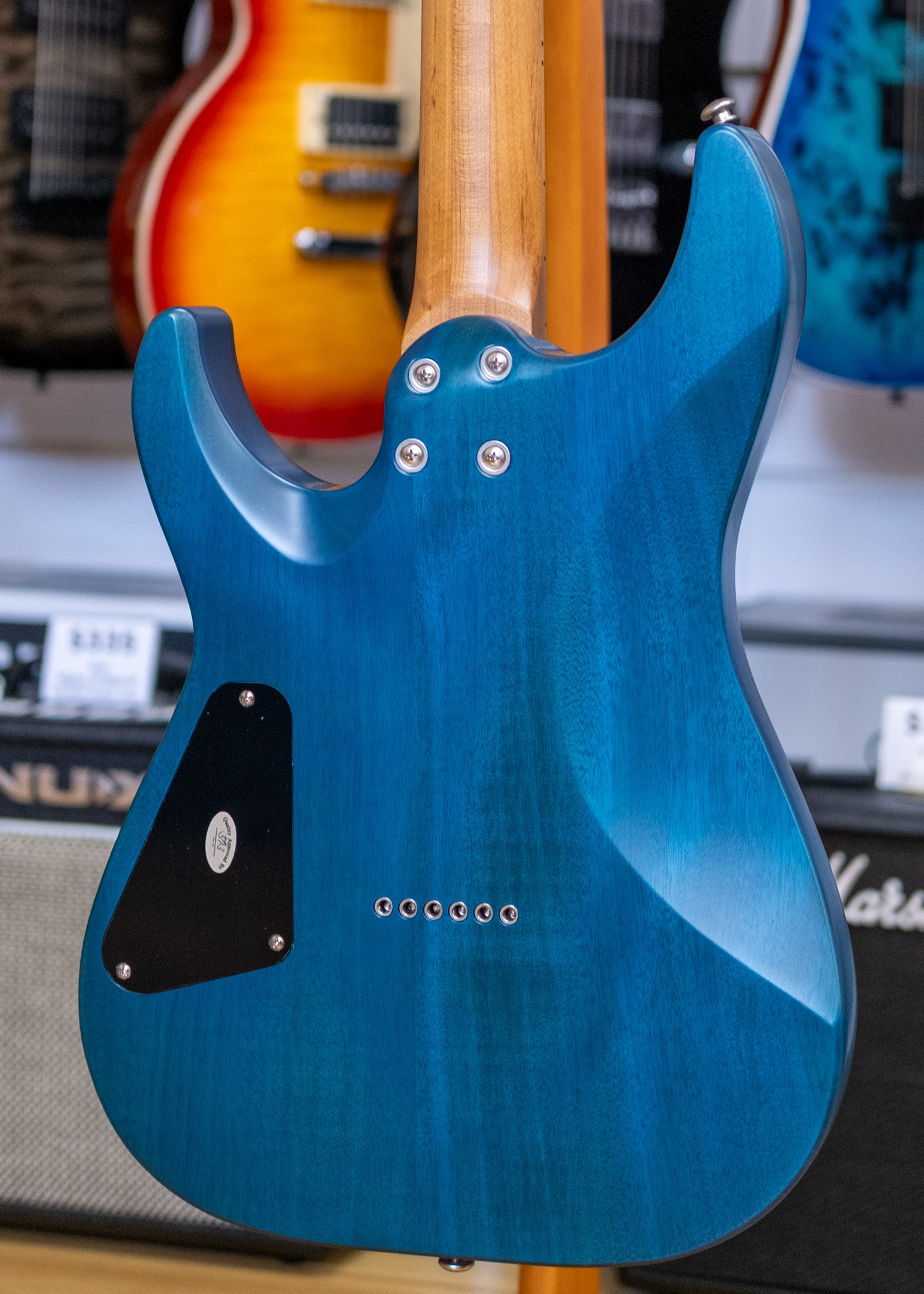 Schecter C-1 Standard Plus Electric Guitar (Blue Fade)