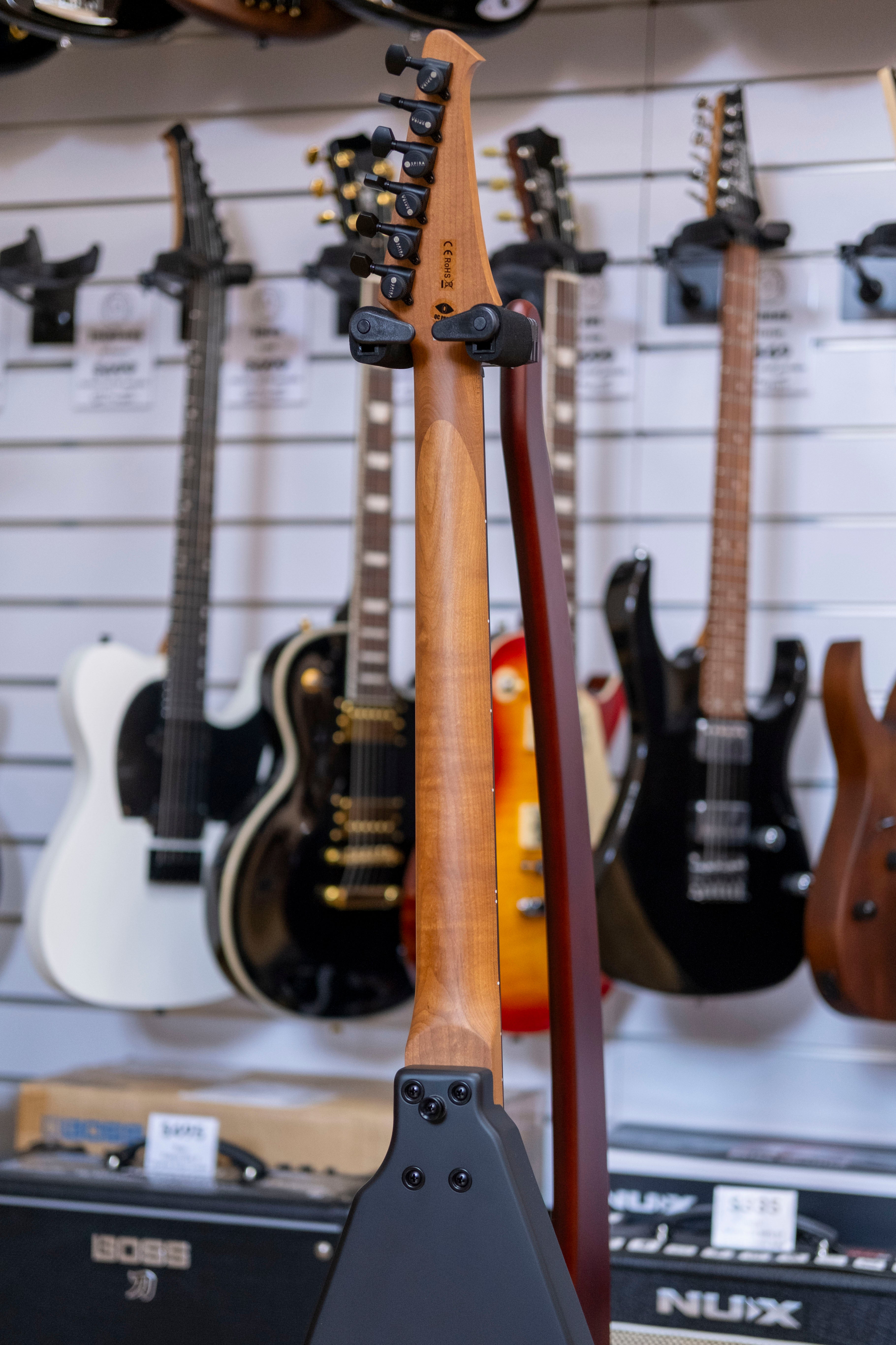 Spira V-400 Electric Guitar (Satin Black)