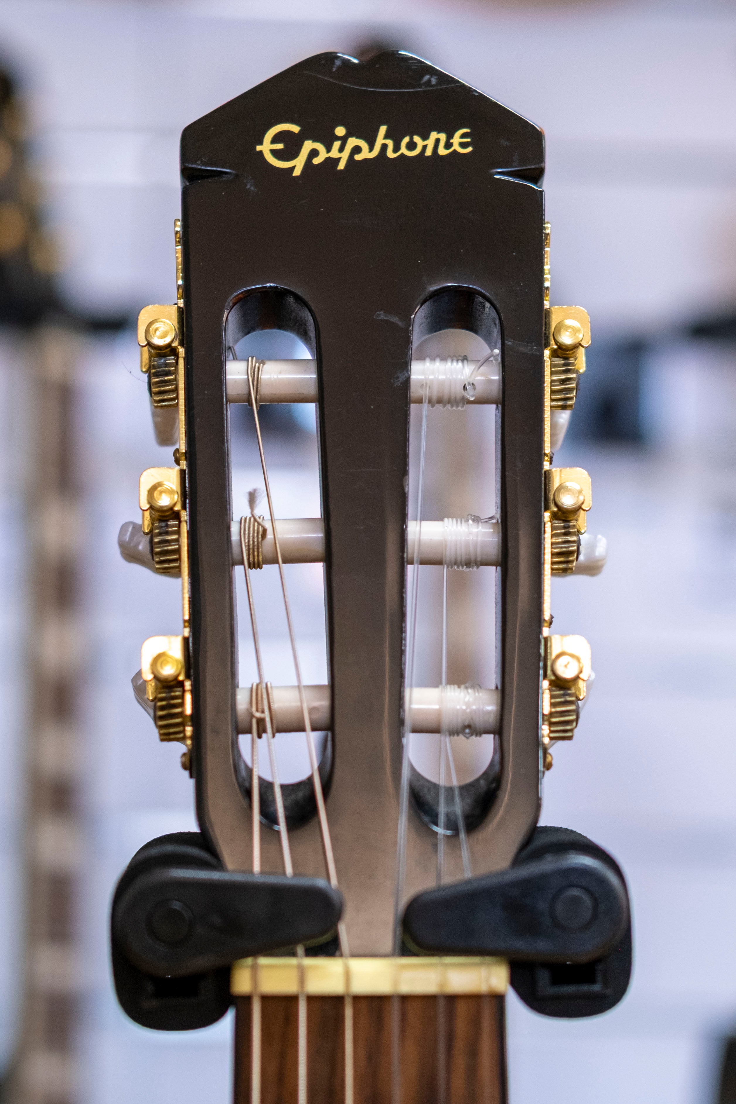 Epiphone Chet Atkins Electric Nylon String Classical Guitar (Black) (Pre-Owned, 2003)