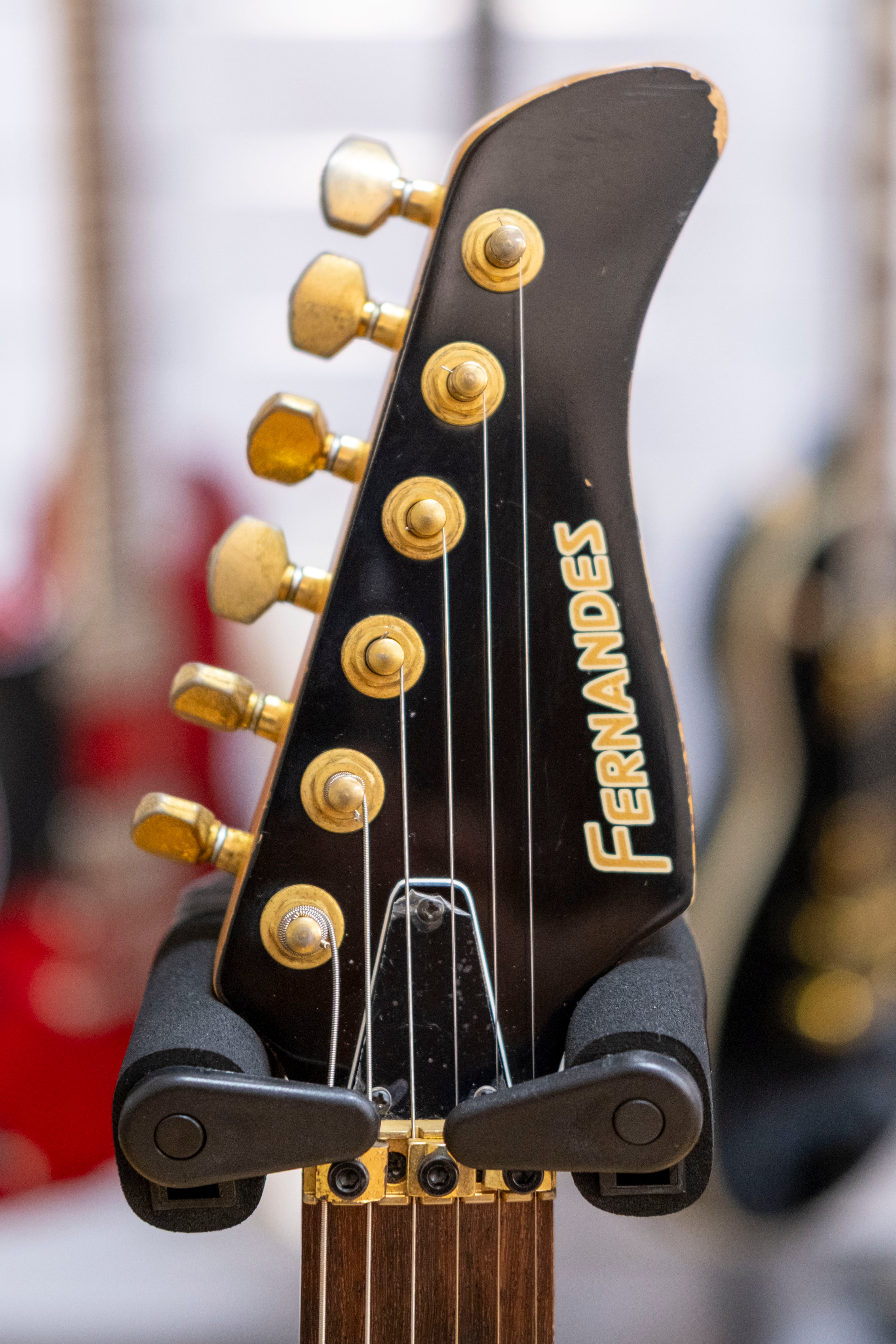 Fernandes FR-120 Electric Guitar (Transparent Black) (Pre-Owned, MIJ 1990's)