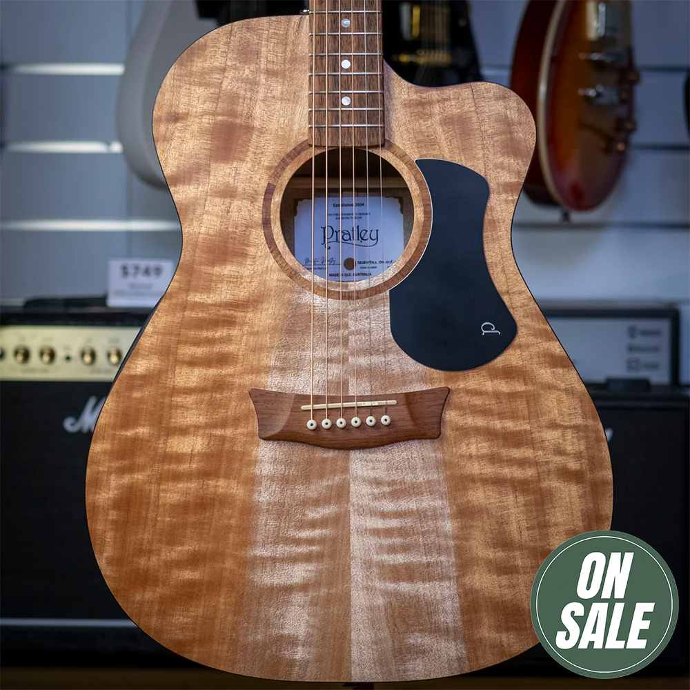 Pratley Classic Series OM Acoustic Electric Guitar with Case (All Solid Maple)