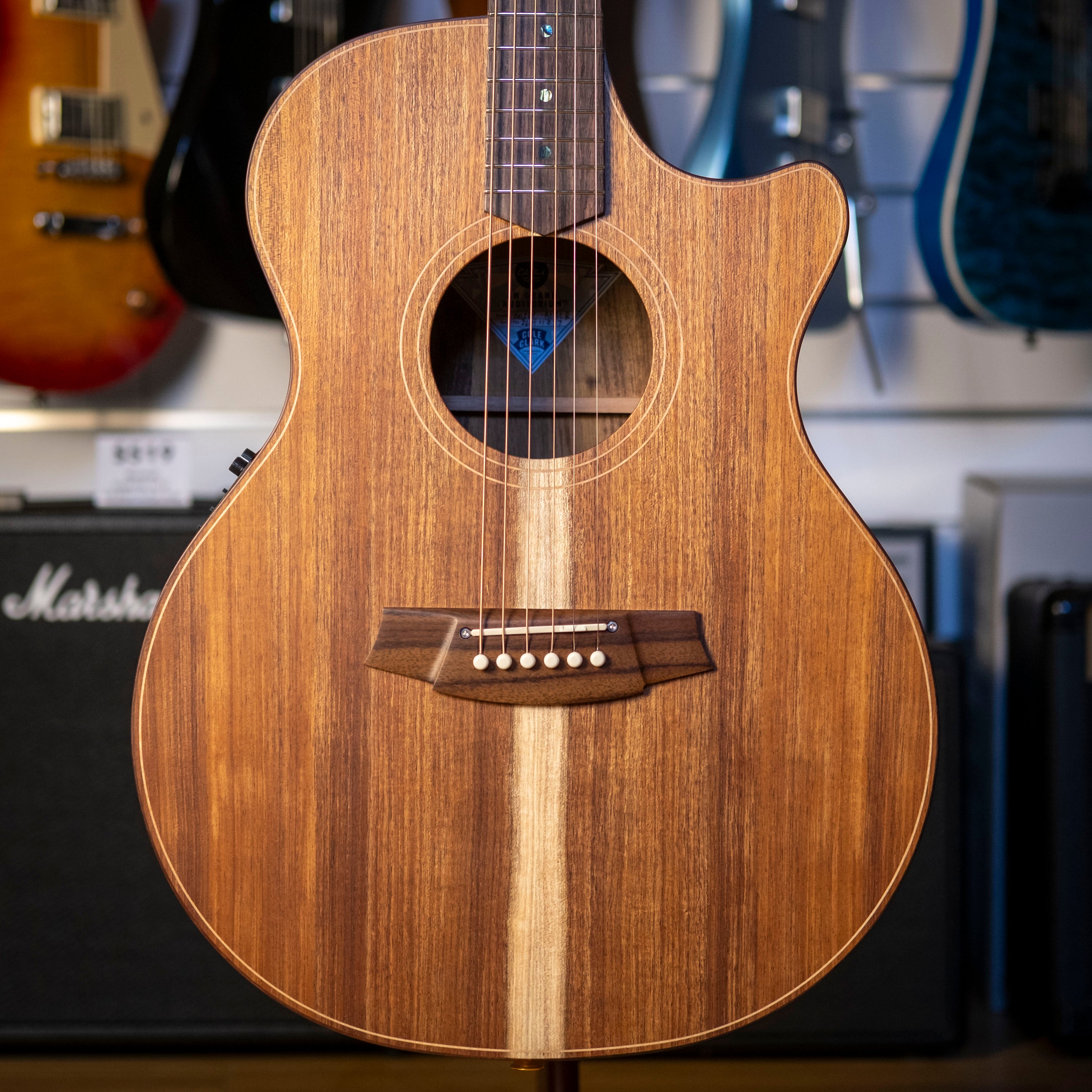 Cole Clark AN2 Angel Acoustic Electric Guitar with Hardcase (All Blackwood)