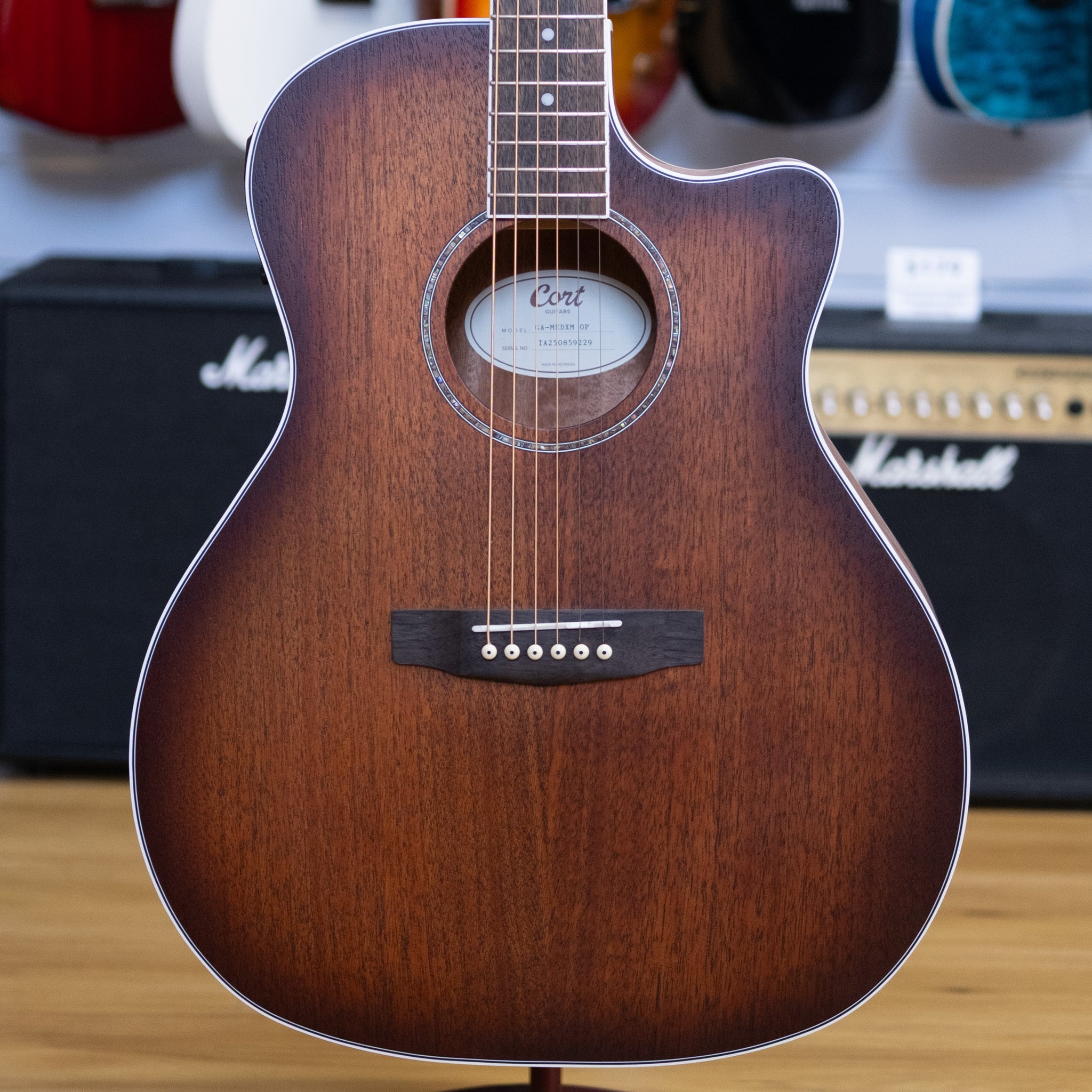 Cort Grand Regal Series Grand Auditorium Acoustic Electric Guitar (Mahogany)