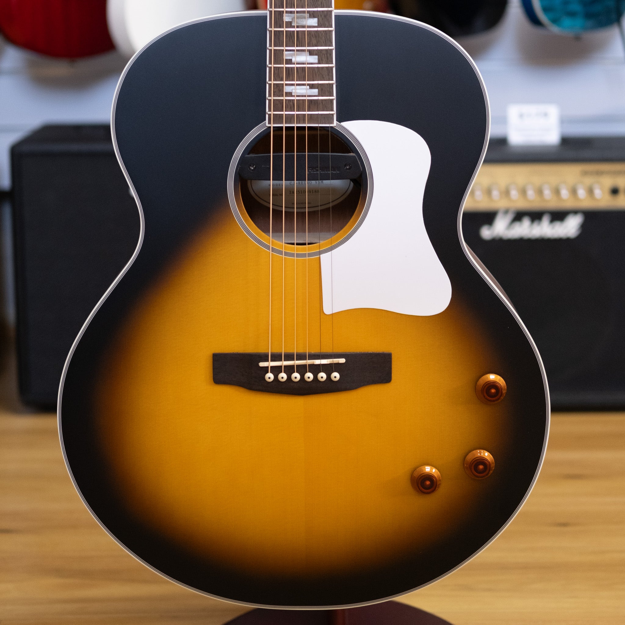 Cort CJ Retro Jumbo Acoustic Electric Guitar (Vintage Sunburst Matt)