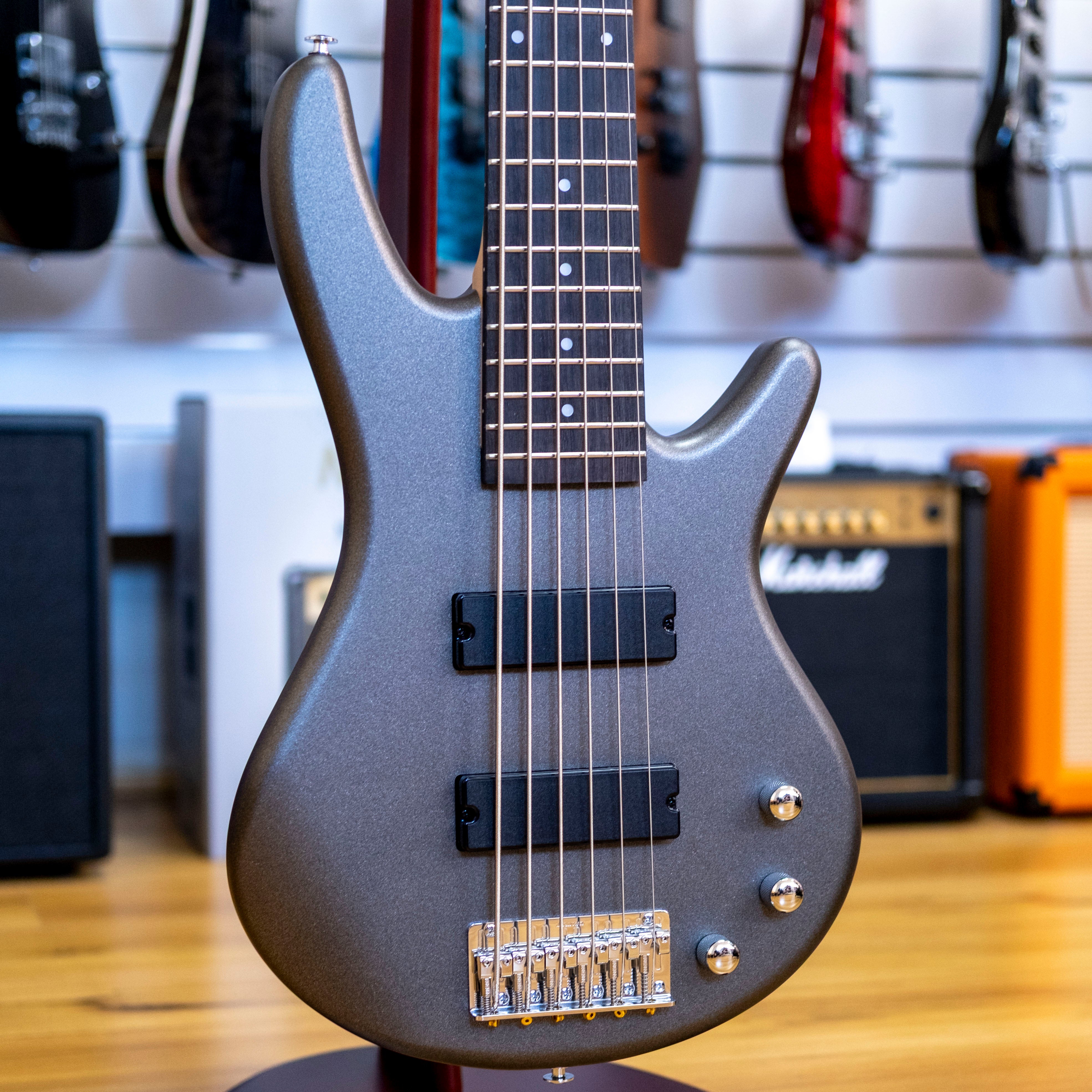 Ibanez GSR186 Soundgear Gio 6-String Bass Guitar (Tungsten Matte)