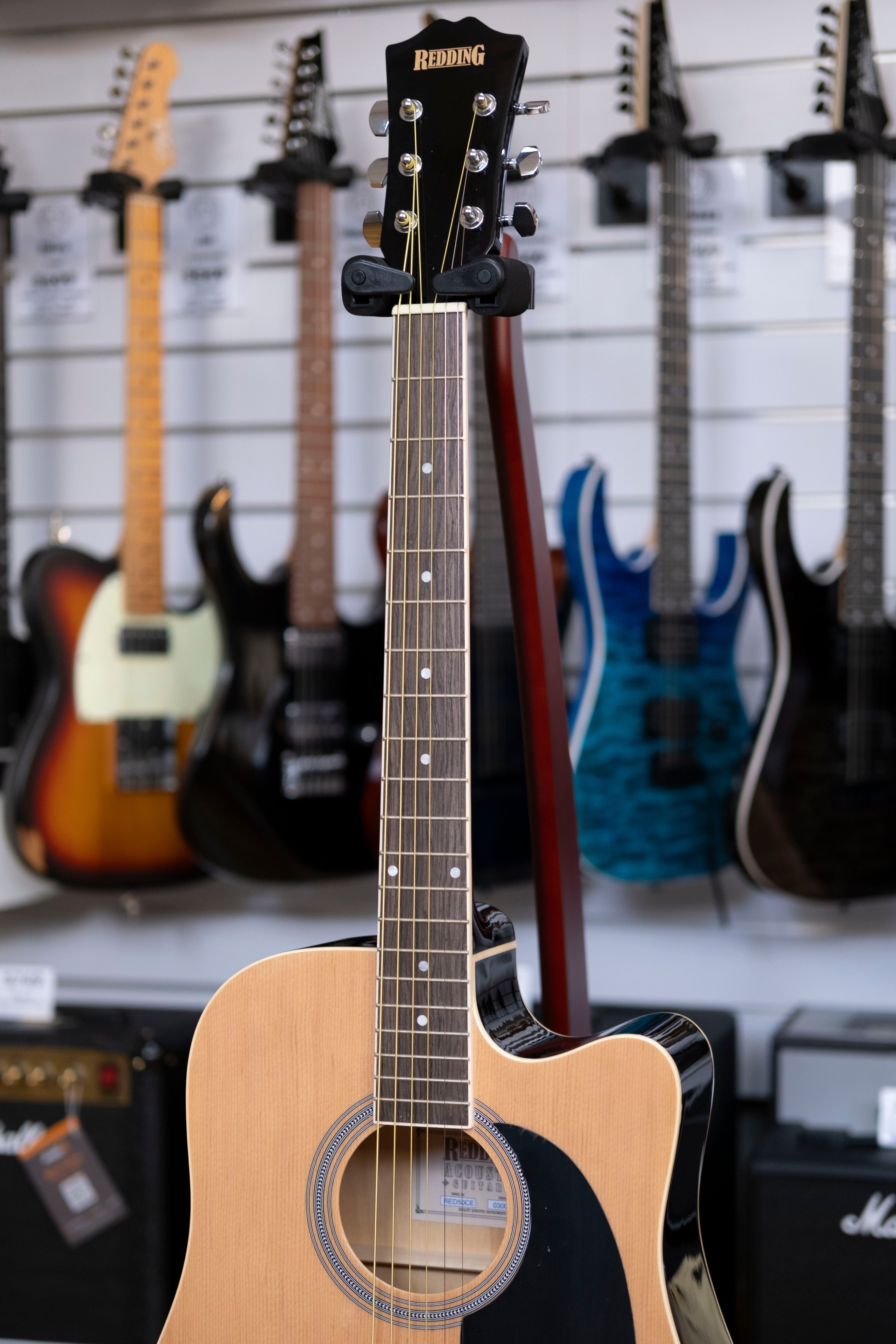 Redding Dreadnought Acoustic Electric Guitar (Natural Gloss)