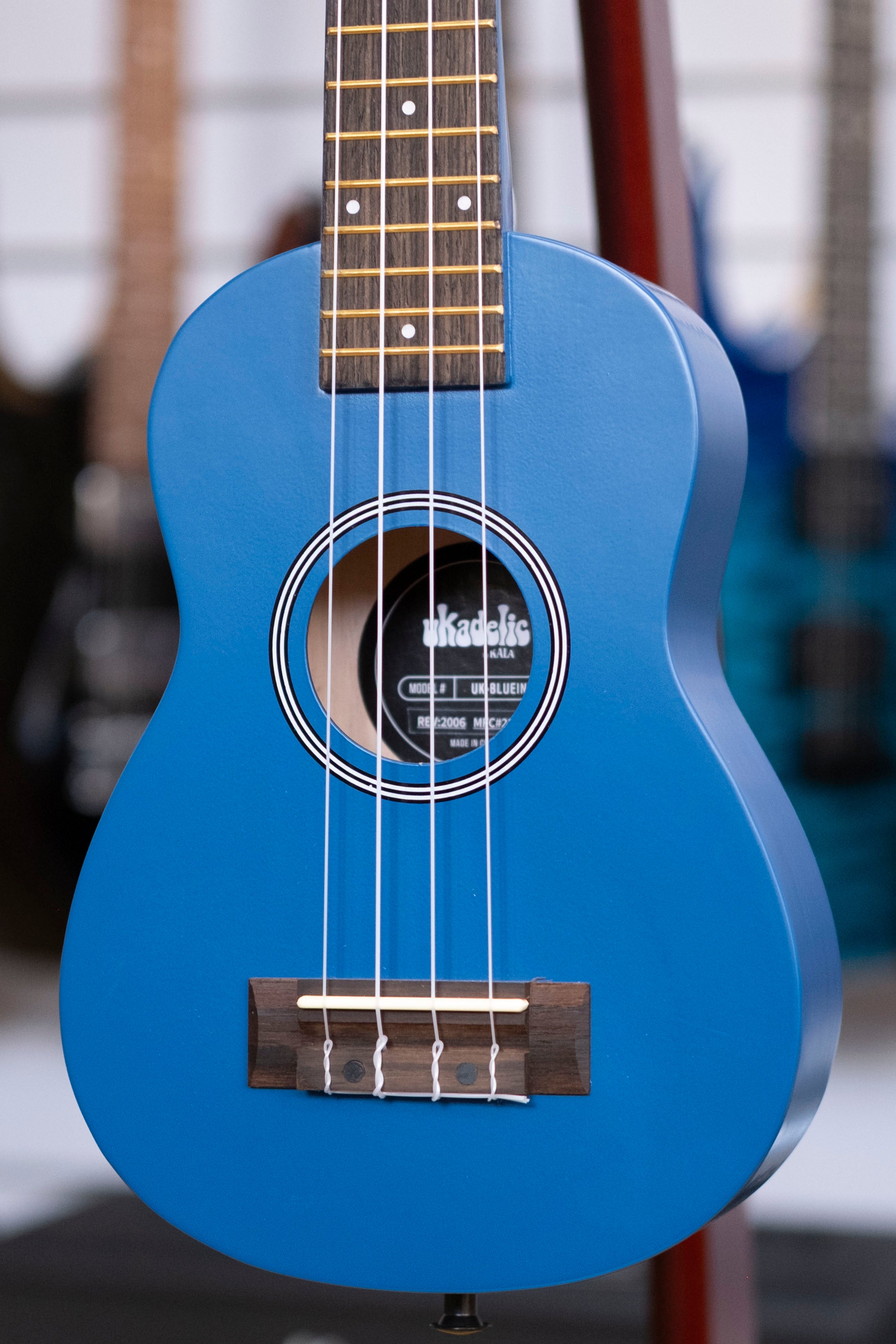Kala Ukadelic Soprano Ukulele (Blue Ink)