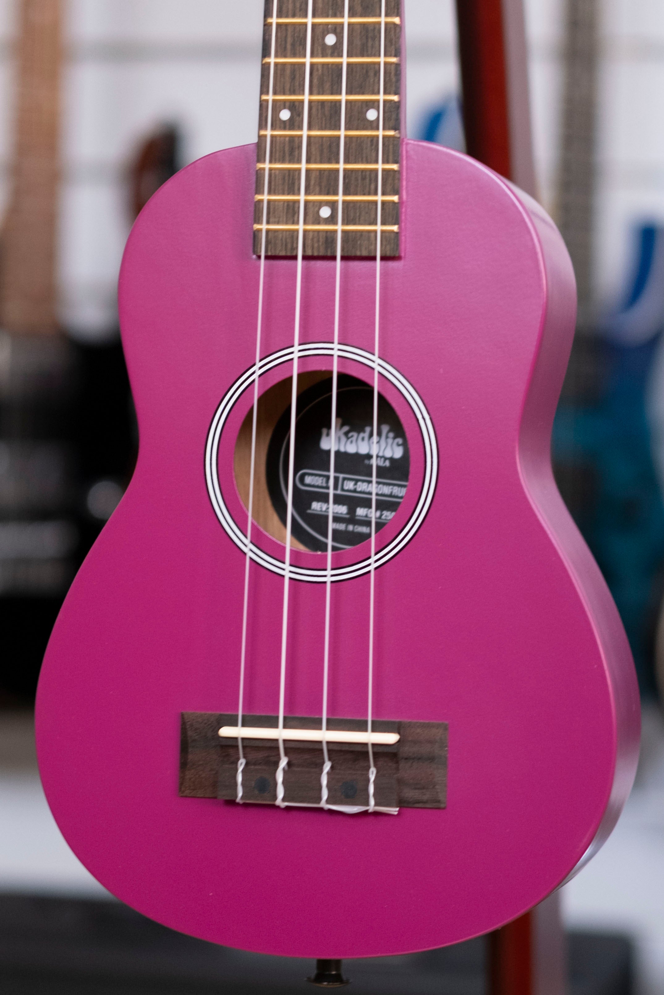 Kala Ukadelic Soprano Ukulele (Dragonfruit)