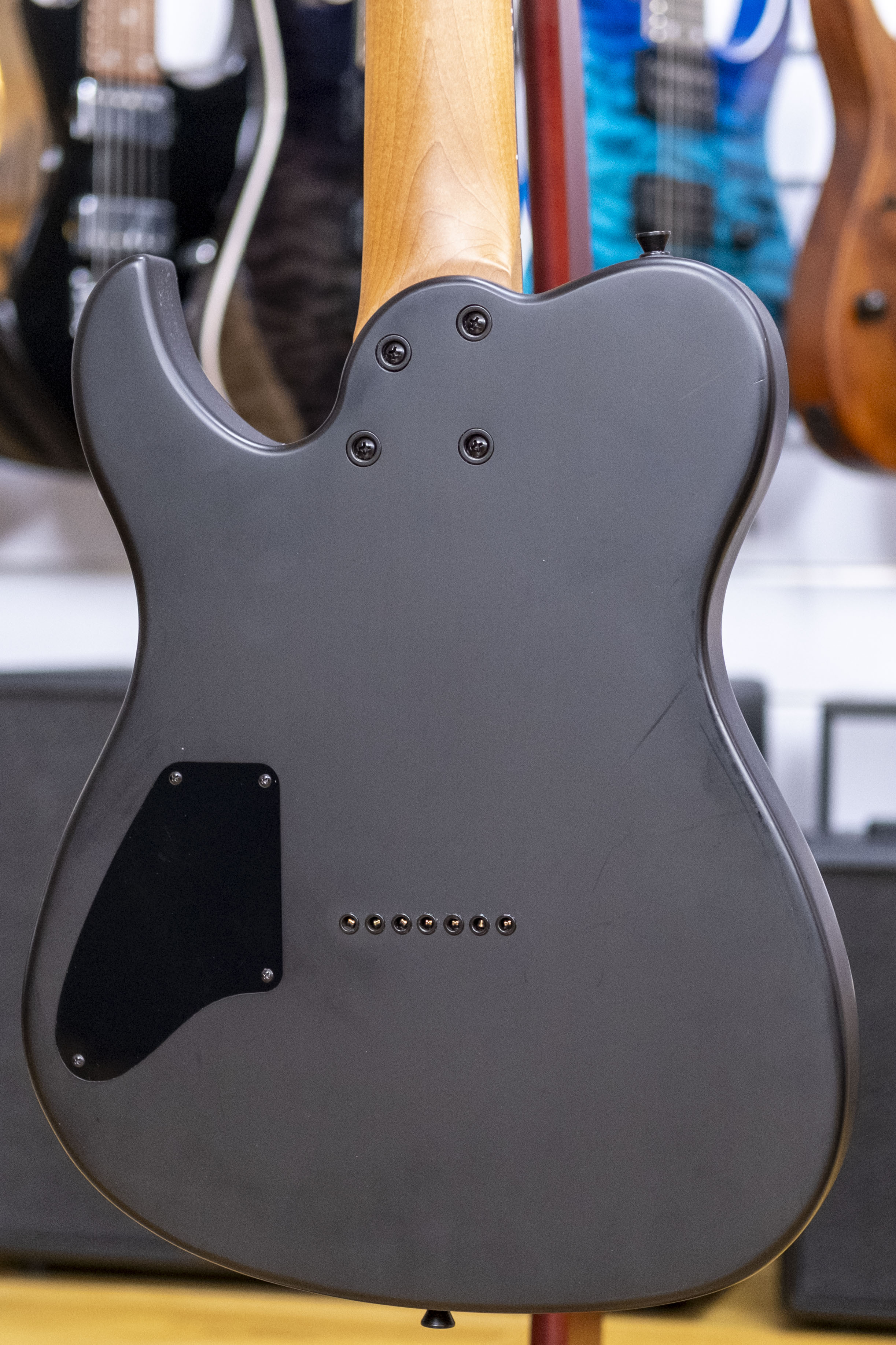 Spira T-407 7-String Electric Guitar (Satin Black) (Pre-Owned)