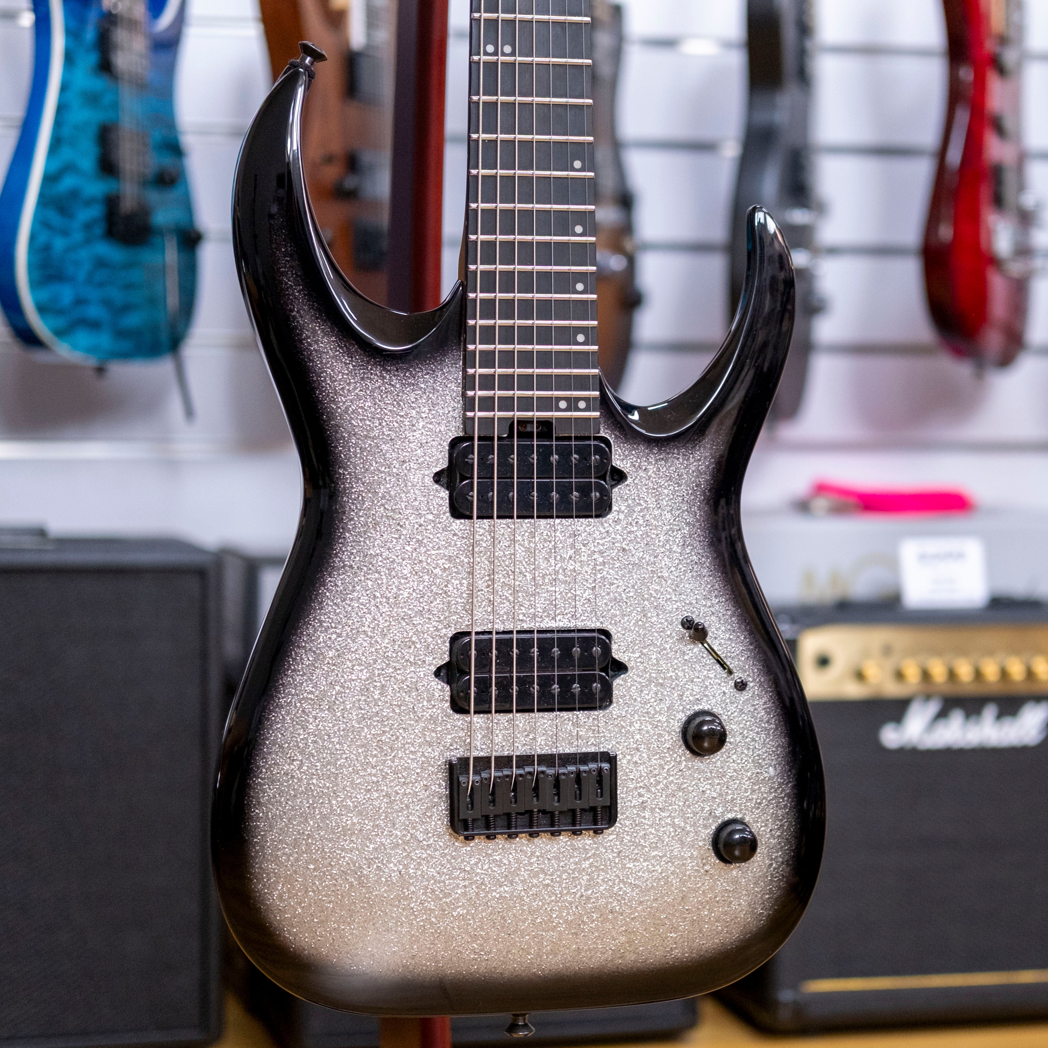 Jackson Pro Series Misha Mansoor Juggernaut HT7 (Silverburst Sparkle) (Pre-Owned, 2025)