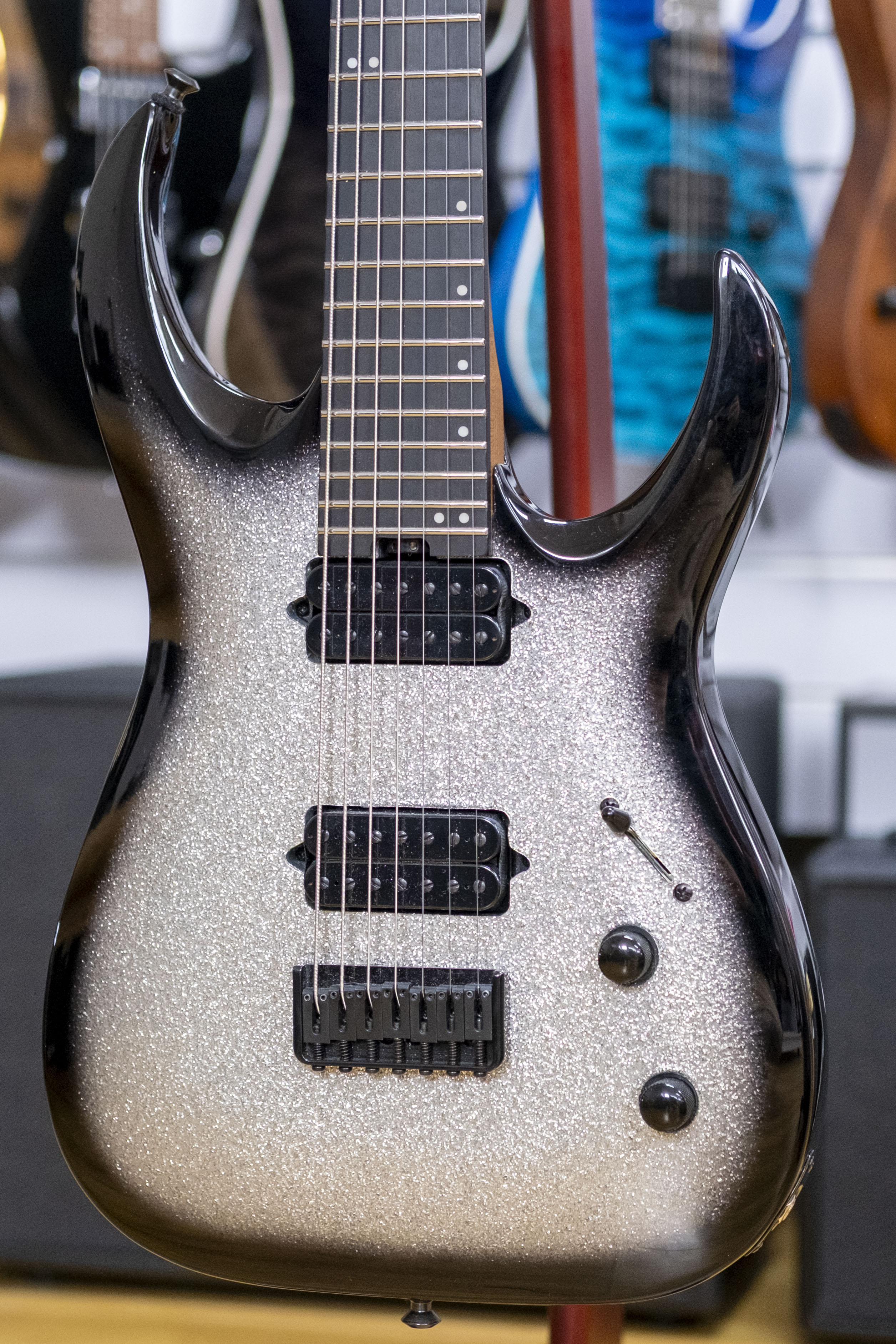 Jackson Pro Series Misha Mansoor Juggernaut HT7 (Silverburst Sparkle) (Pre-Owned, 2025)