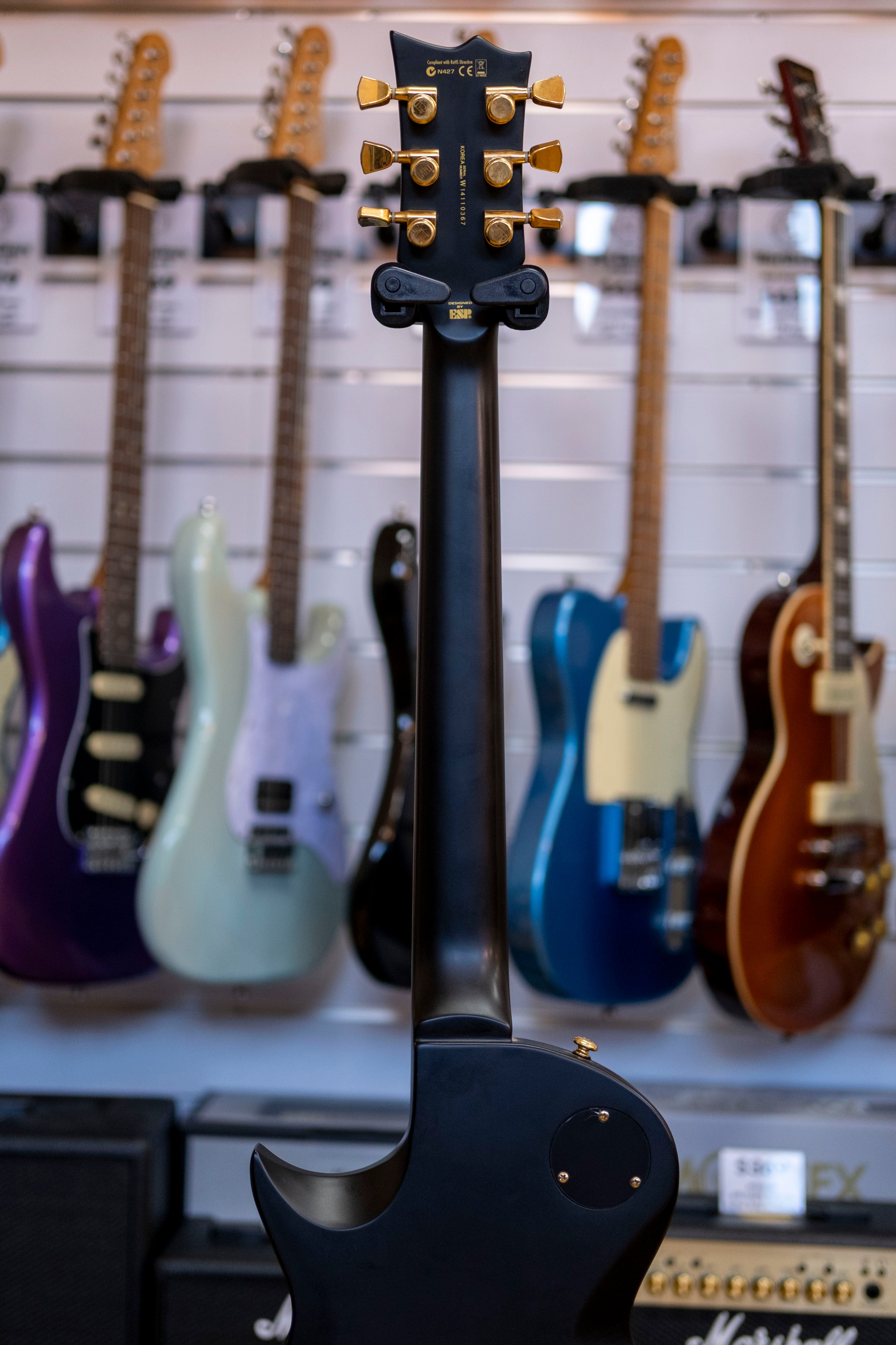 LTD EC-1000 Deluxe Electric Guitar (Vintage Black) (Pre-Owned, 2014)
