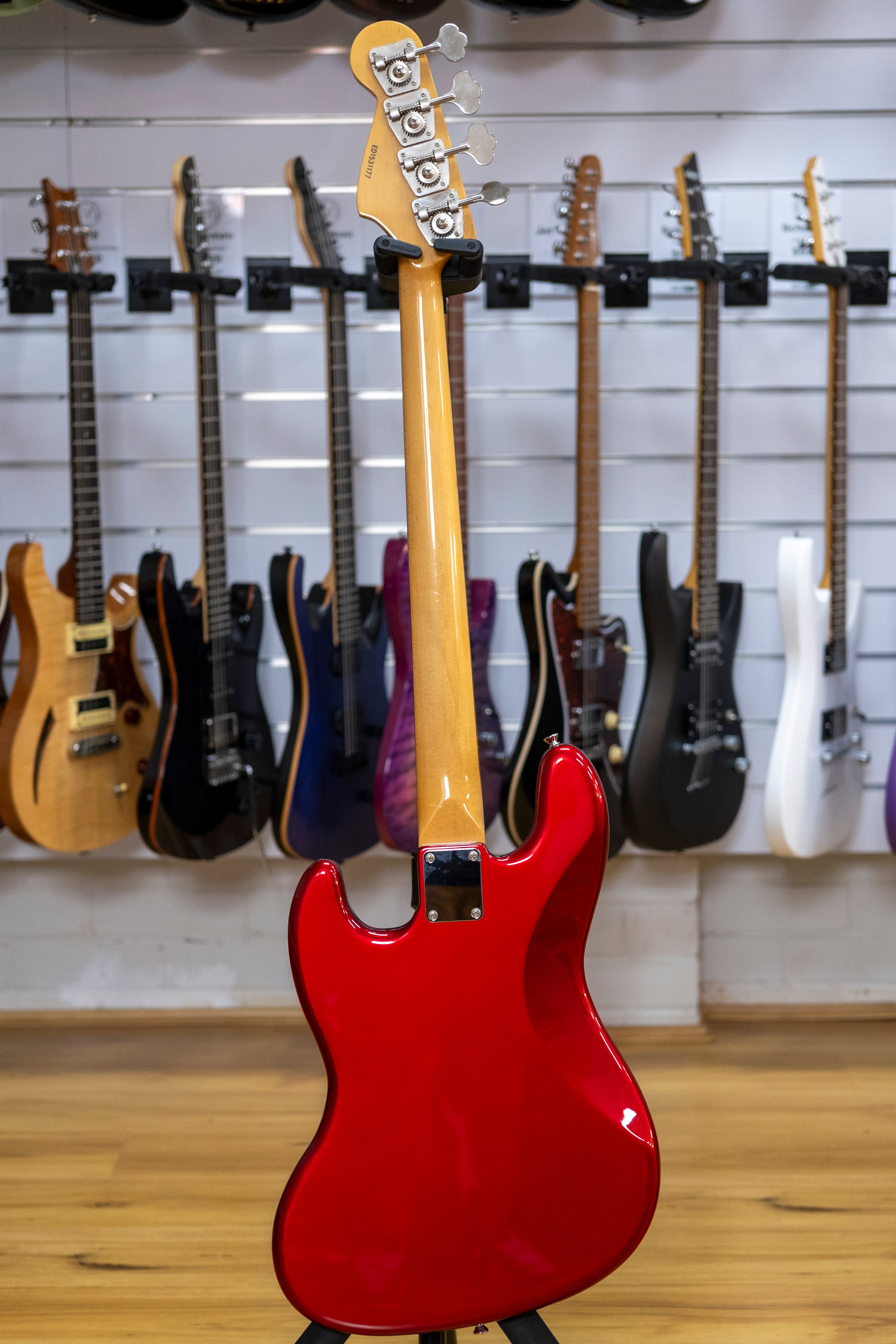 Edwards E-JB-105ALR 'Jazz' Bass Guitar (Candy Apple Red) (Pre-Owned, 2015 MIJ)