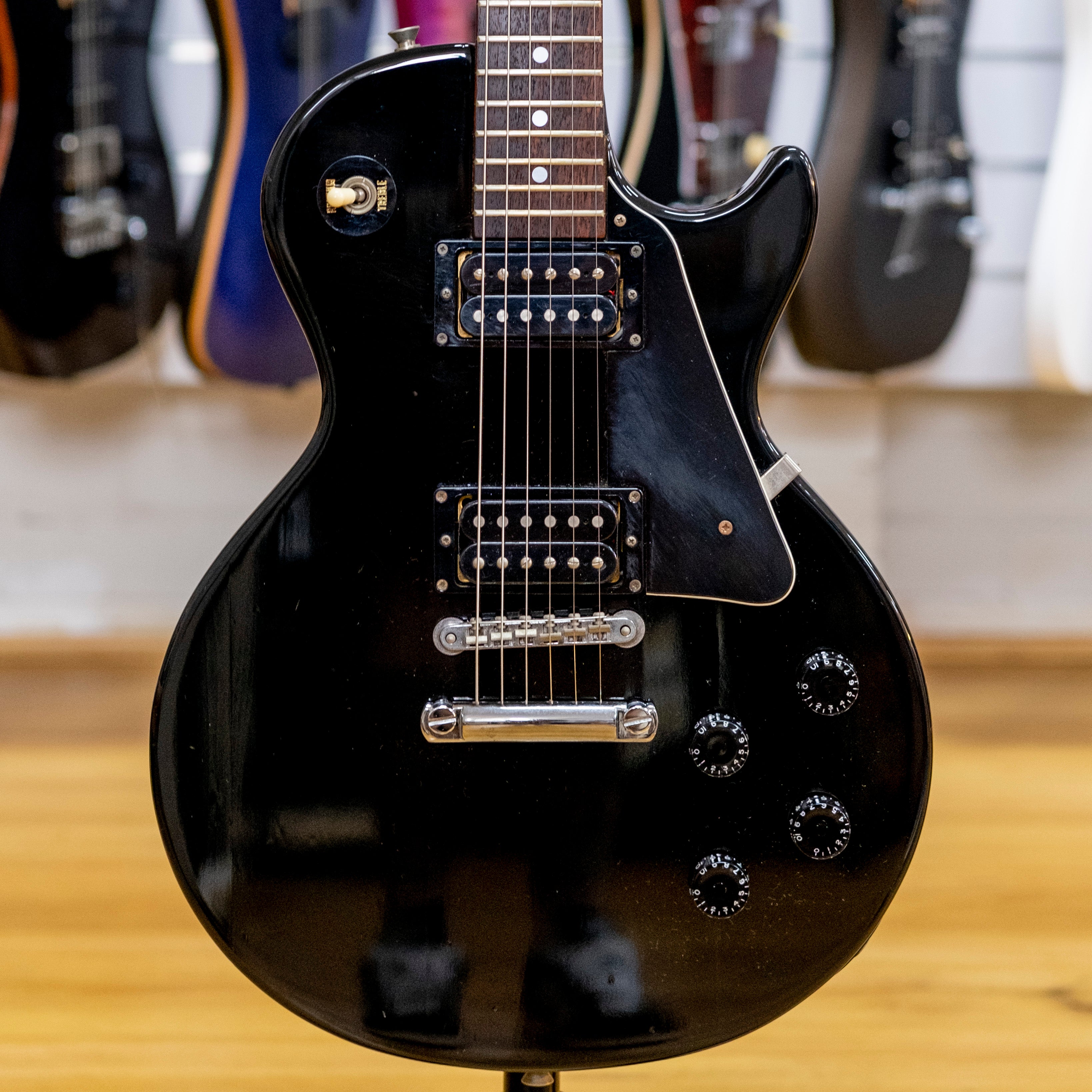 Burny 'LP' Studio Electric Guitar (Black) (Pre-Owned)