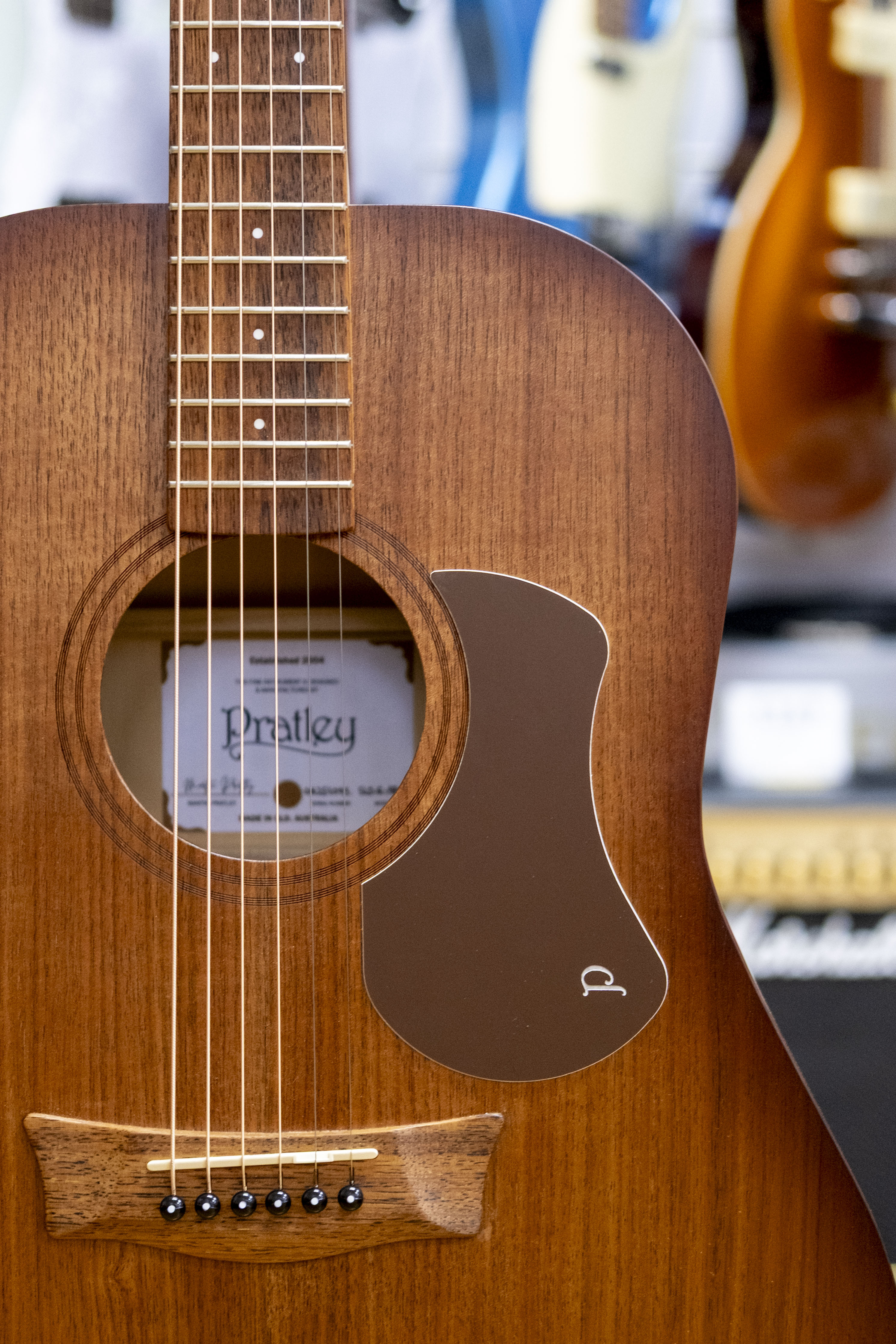 Pratley SL Dreadnought Acoustic Electric Guitar with Case (Solid Blackwood Top) *B-Stock*