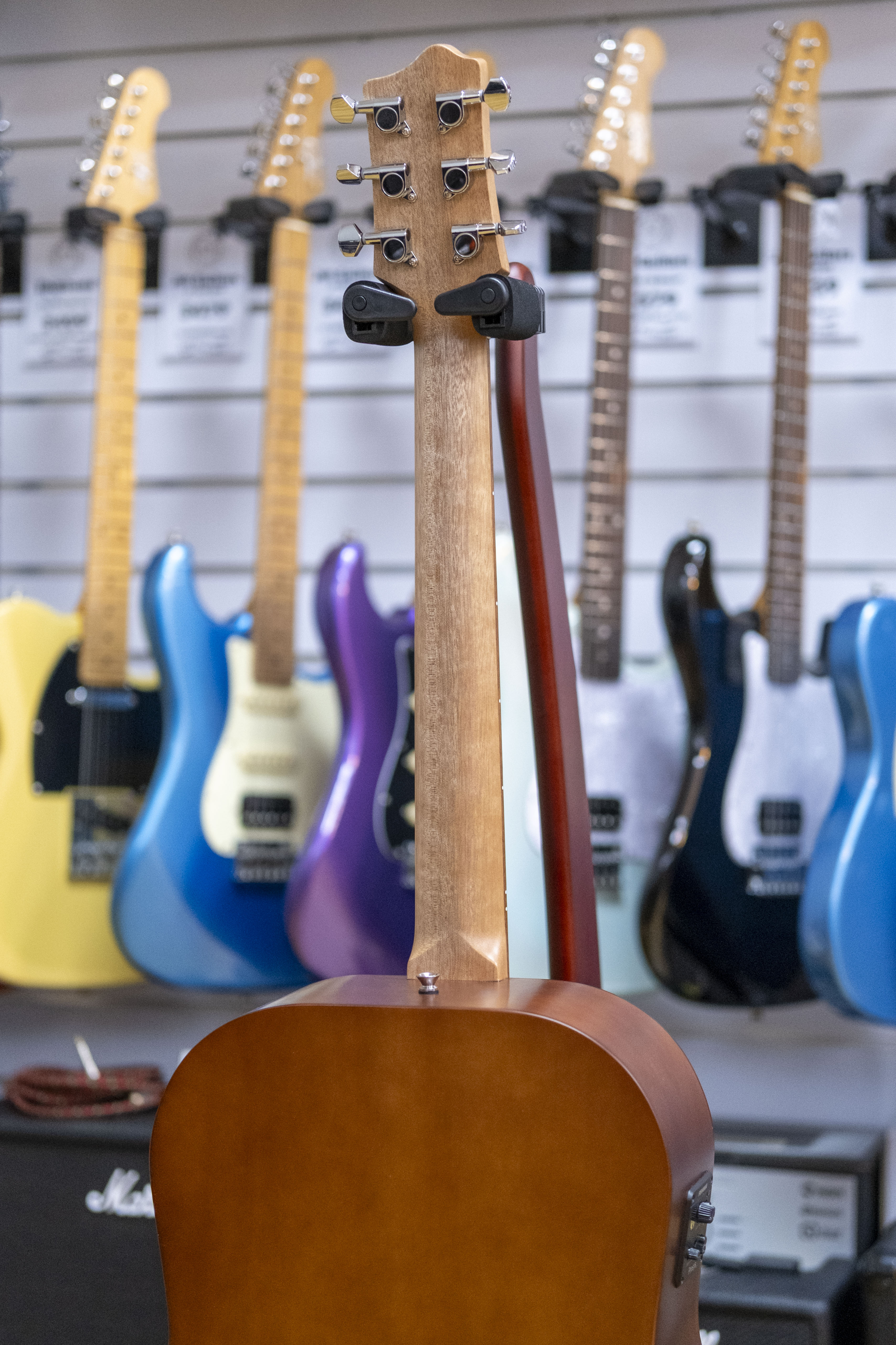 Pratley SL Dreadnought Acoustic Electric Guitar with Case (Solid Blackwood Top) *B-Stock*