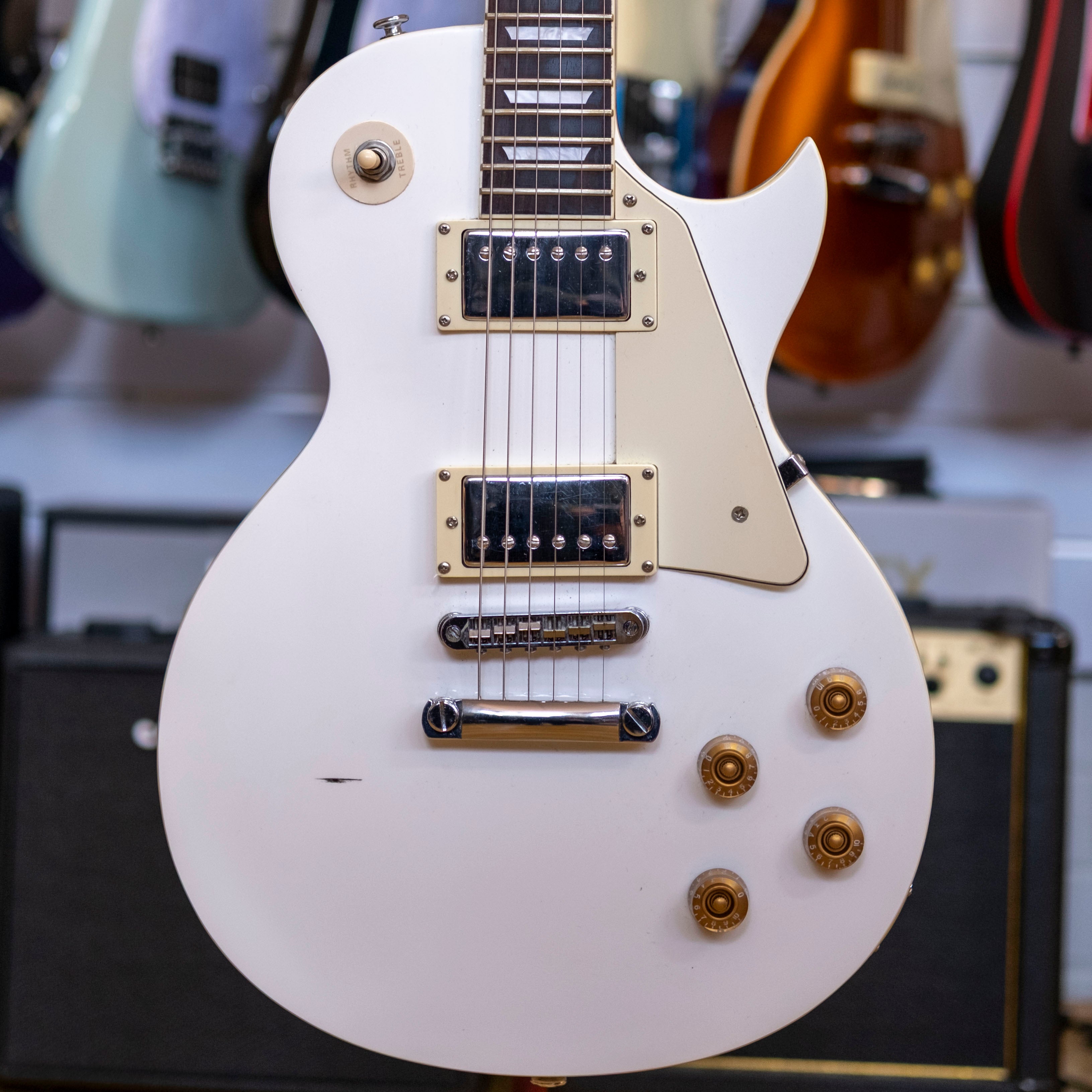 Haze SEG277 Single-Cut Electric Guitar (Arctic White) (Pre-Owned)