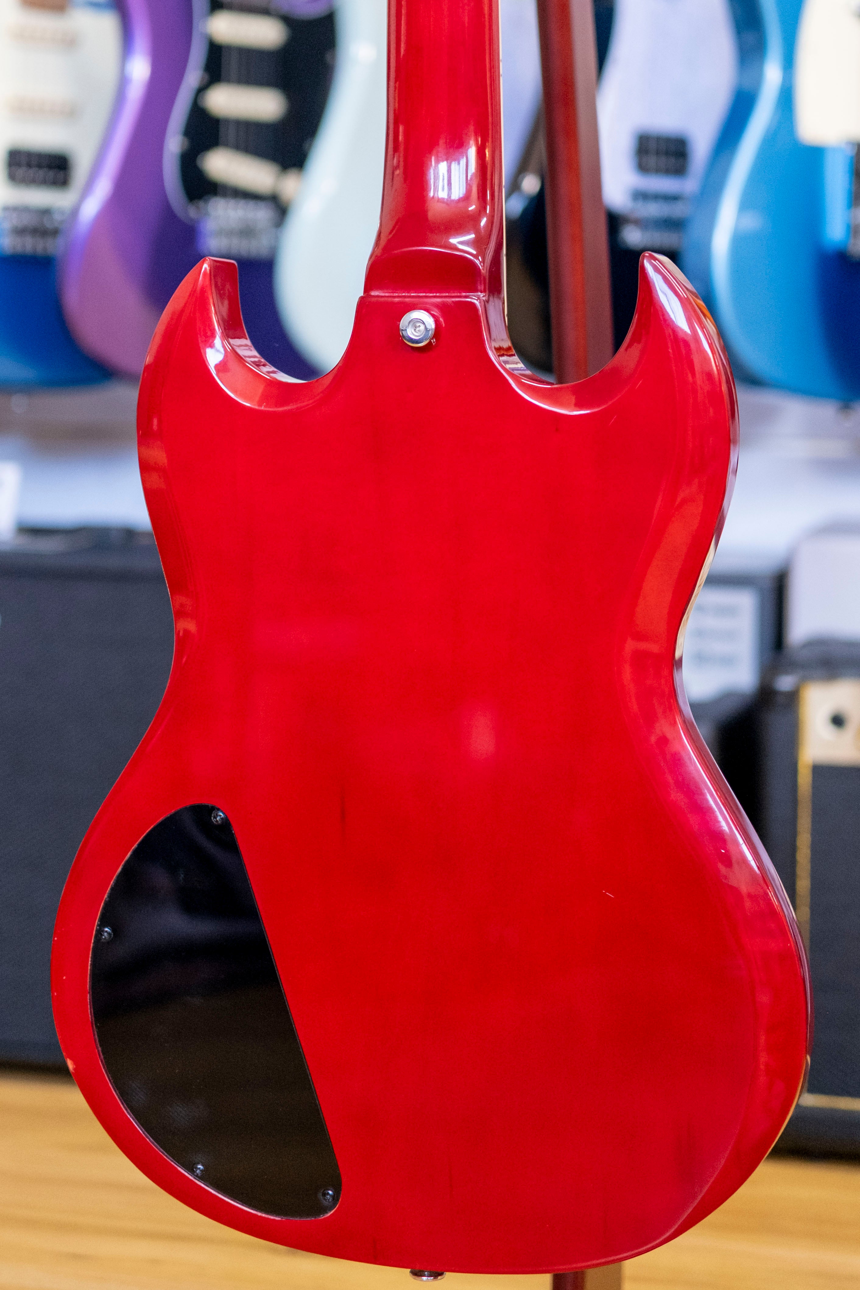 Haze SEG-275TR "Angus" Electric Guitar (Cherry Red) (Pre-Owned)