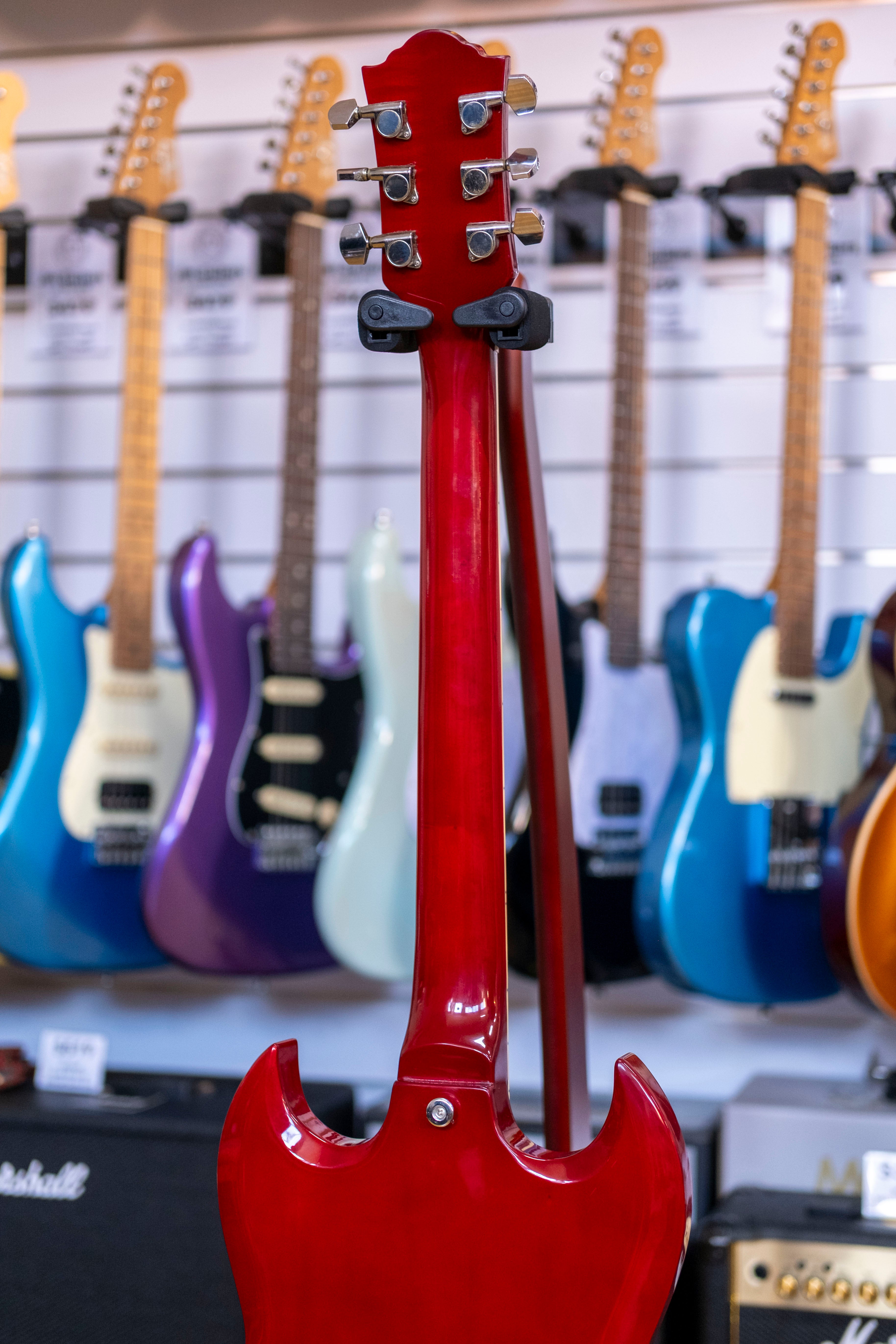 Haze SEG-275TR "Angus" Electric Guitar (Cherry Red) (Pre-Owned)