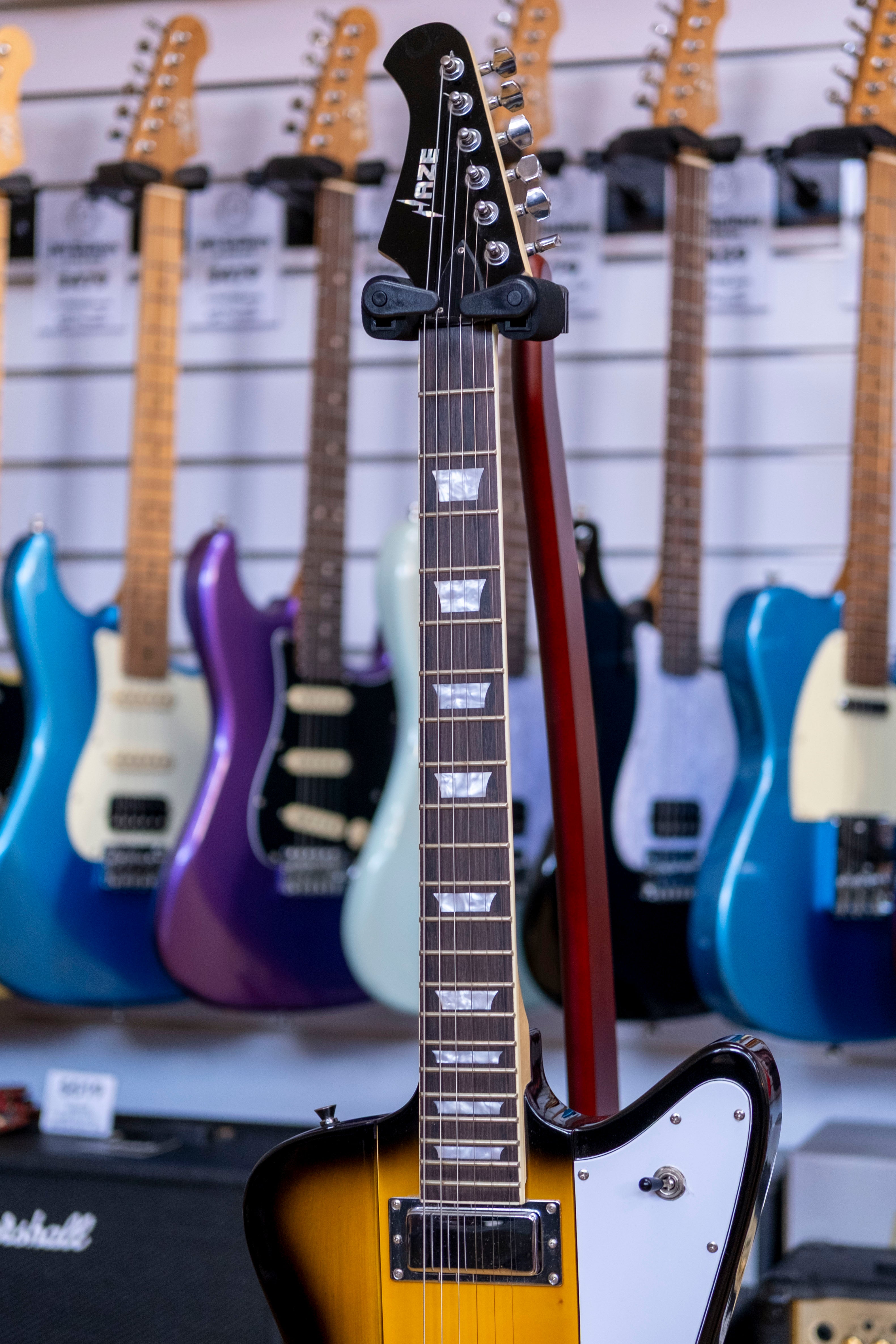 Haze FB30M Electric Guitar (3-Tone Sunburst) (Pre-Owned)