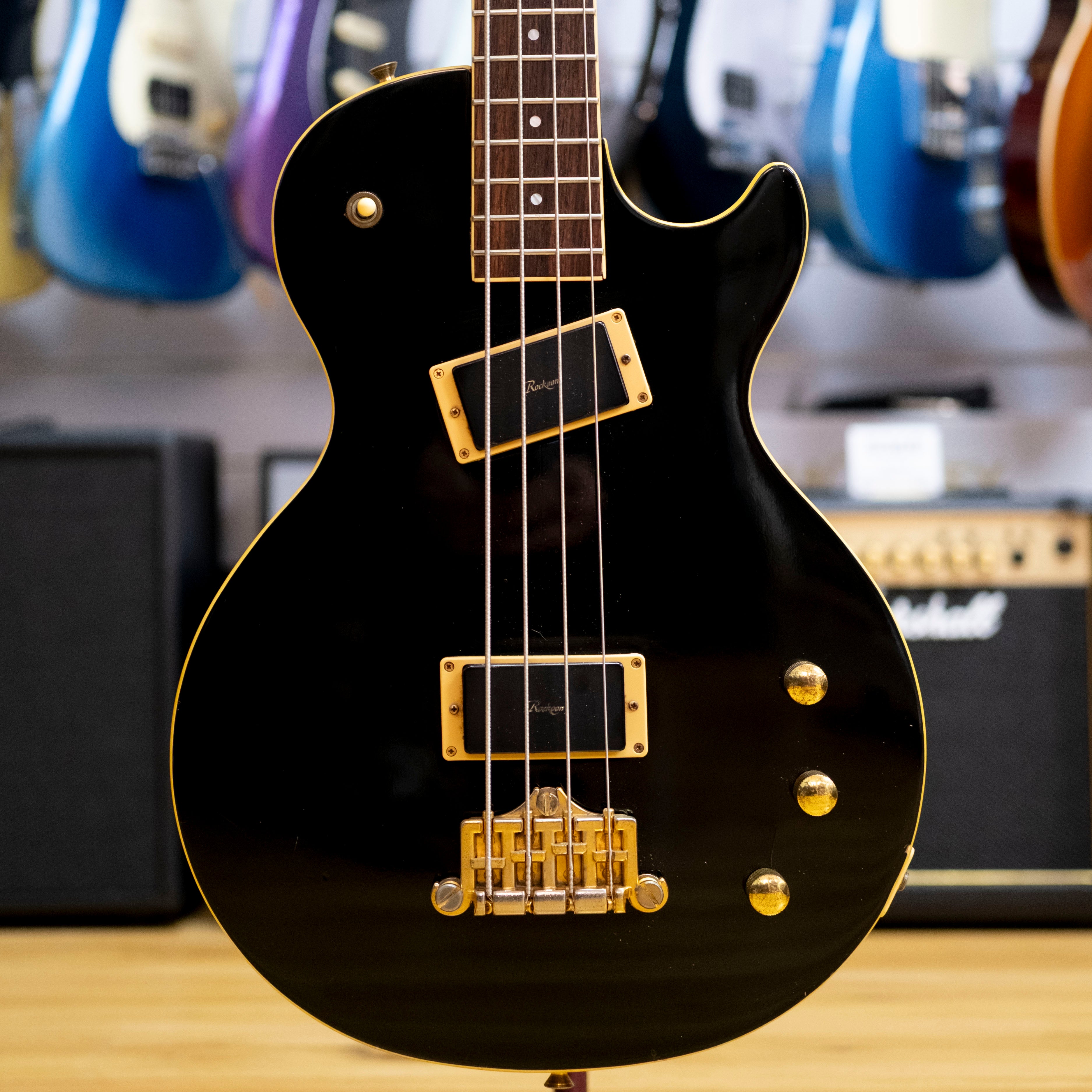 Rockoon by Kawai RCB-69 'LP' Bass Guitar (Black) (Pre-Owned, 1980's MIJ)
