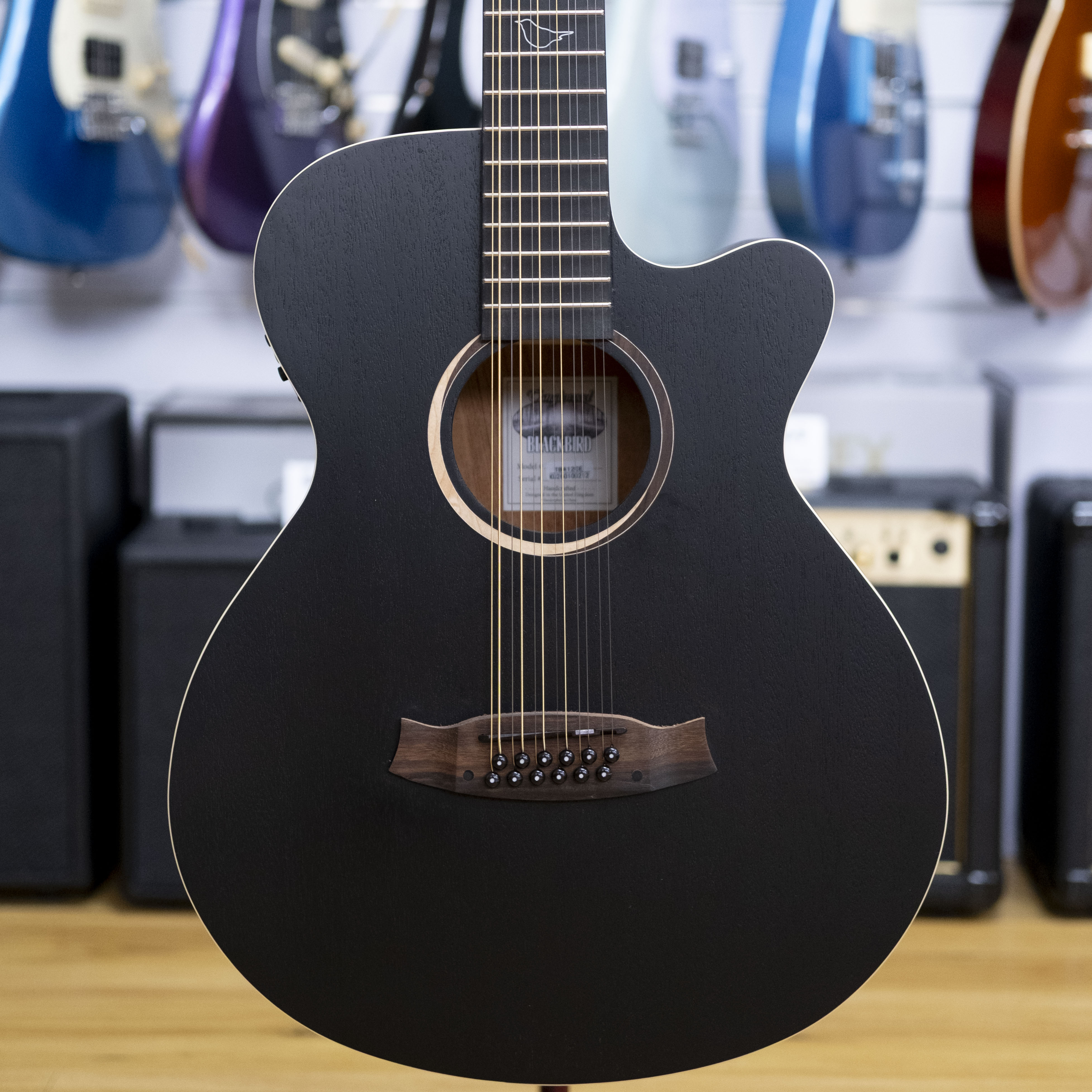 Tanglewood Blackbird Superfolk 12-String Acoustic Electric Guitar (Mahogany)