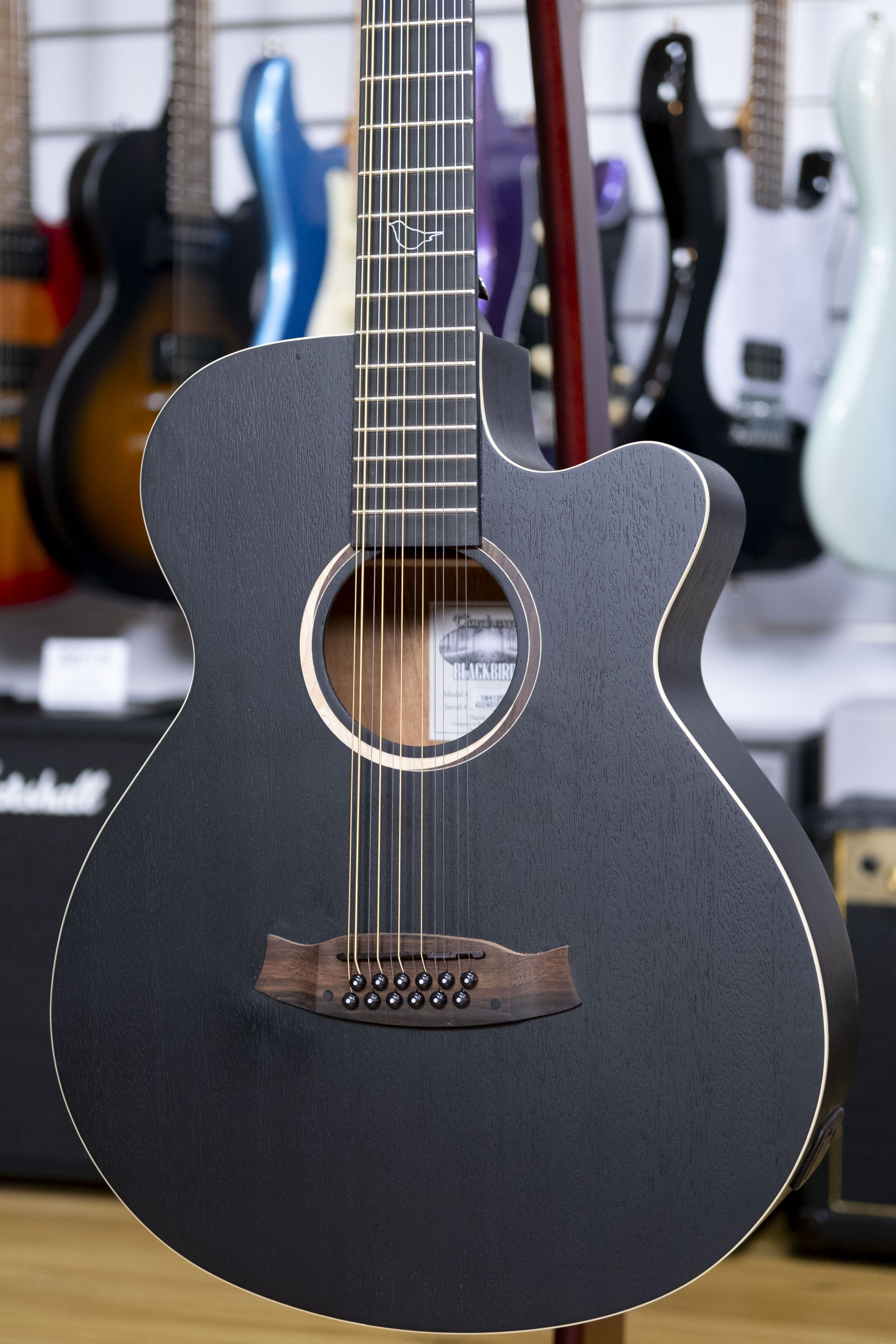 Tanglewood Blackbird Superfolk 12-String Acoustic Electric Guitar (Mahogany)