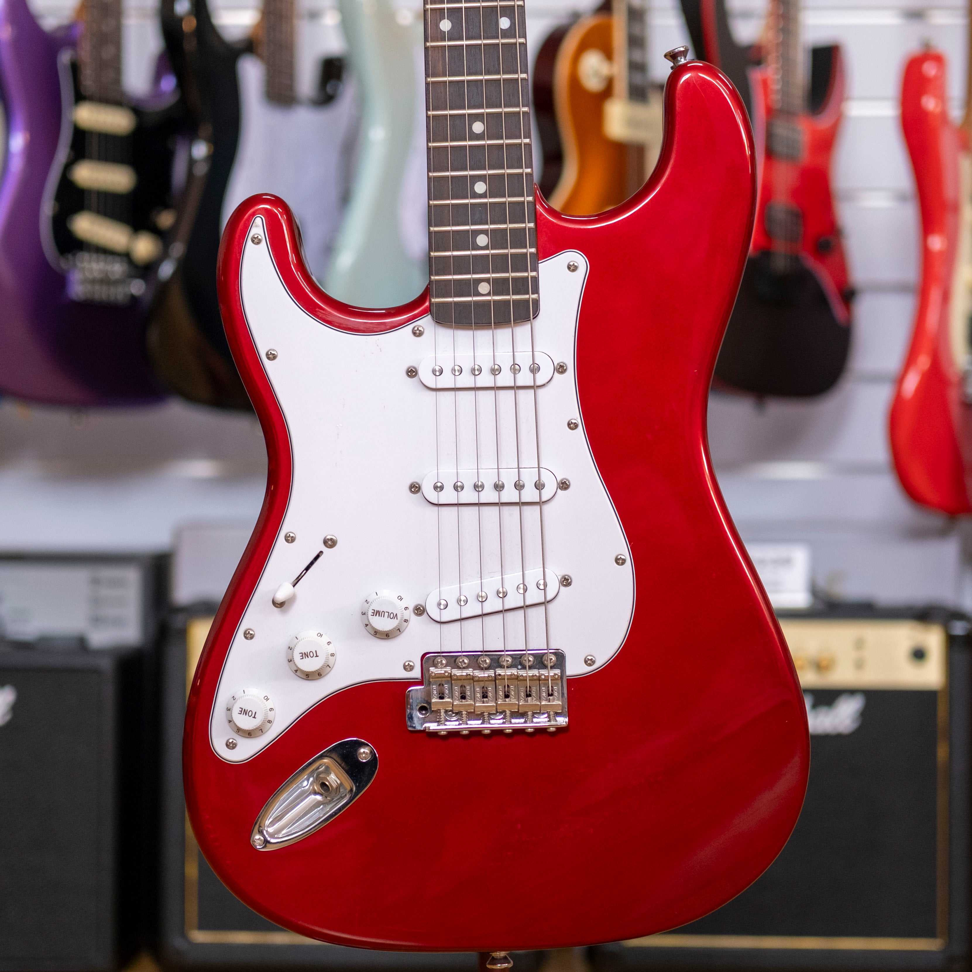Tokai 'ST' Style Left Handed Electric Guitar (Candy Apple Red) (Pre-Owned, 2016 MIC)