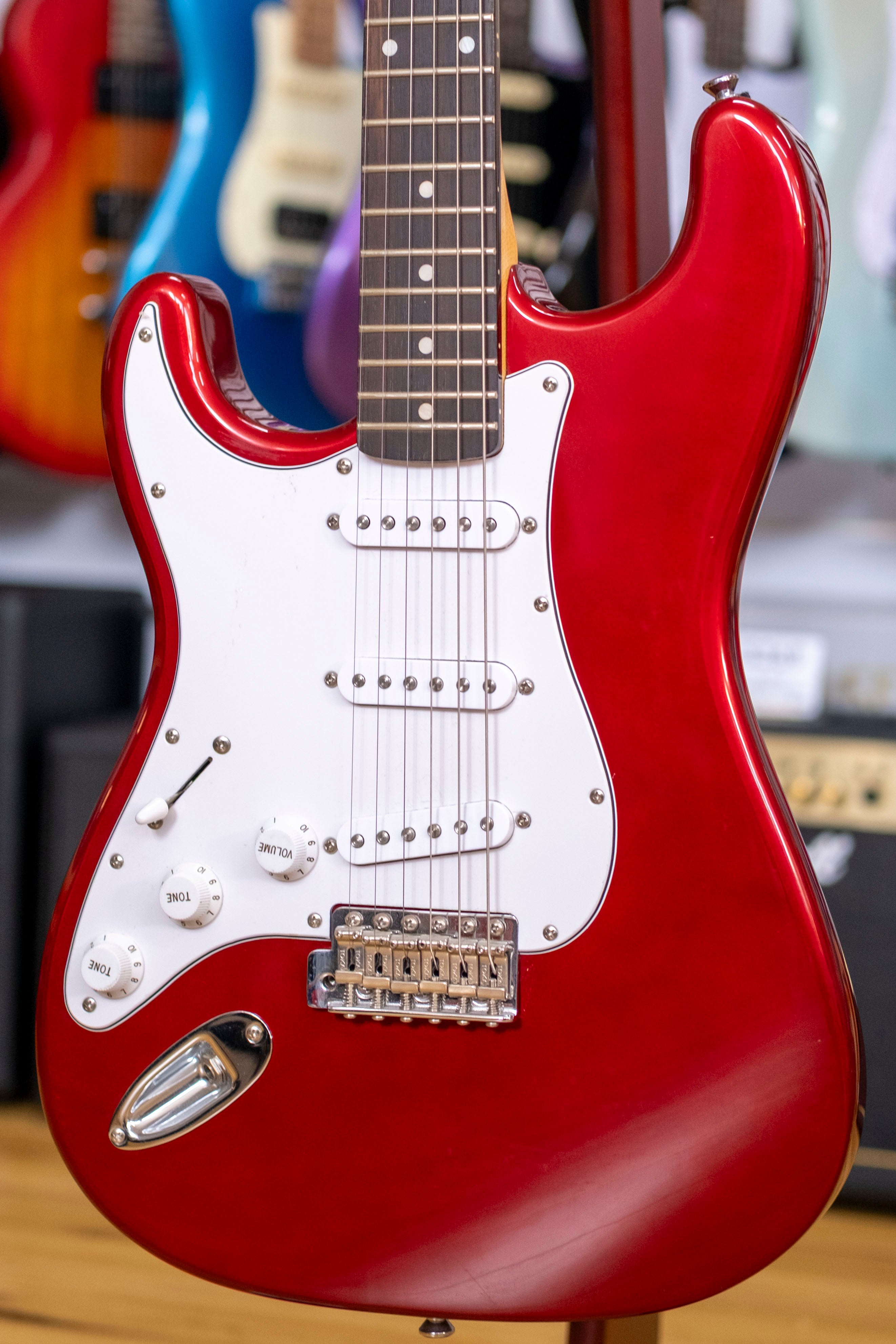 Tokai 'ST' Style Left Handed Electric Guitar (Candy Apple Red) (Pre-Owned, 2016 MIC)