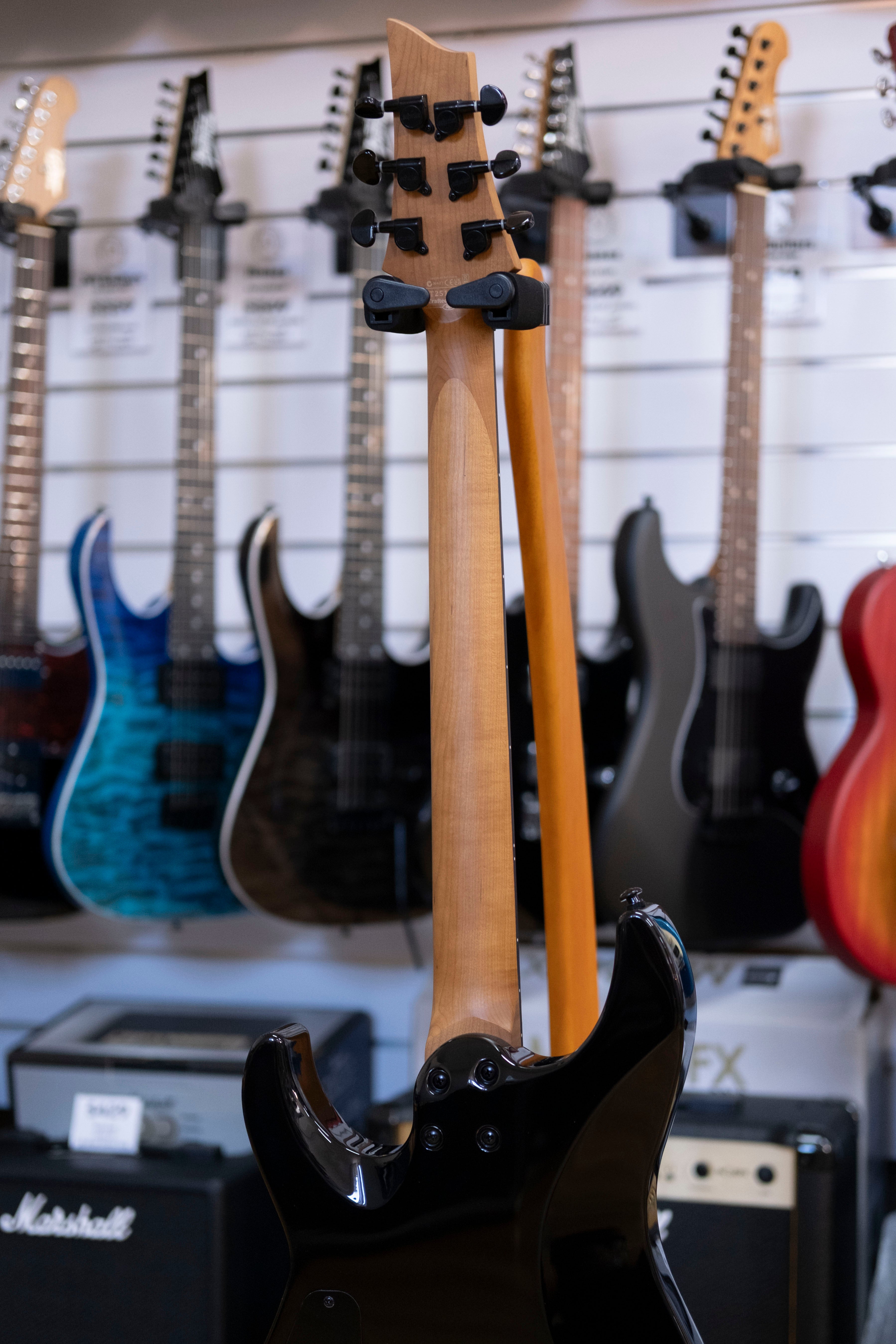 Schecter C-1 Standard Electric Guitar (Black Fade Burst Burl)
