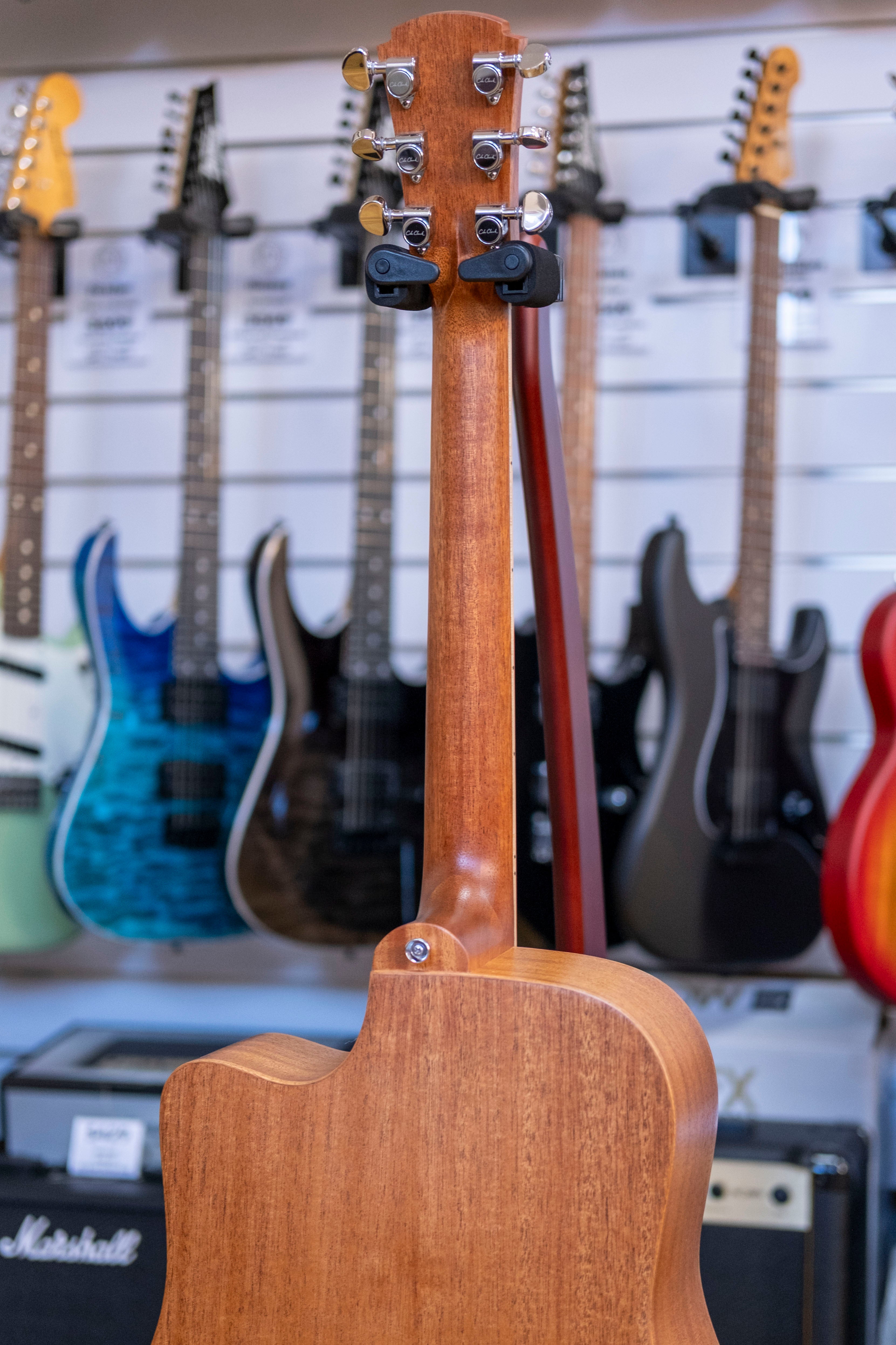 Cole Clark Studio FL Dreadnought Acoustic Electric Guitar with Deluxe Gig Bag (All Solid Mahogany)