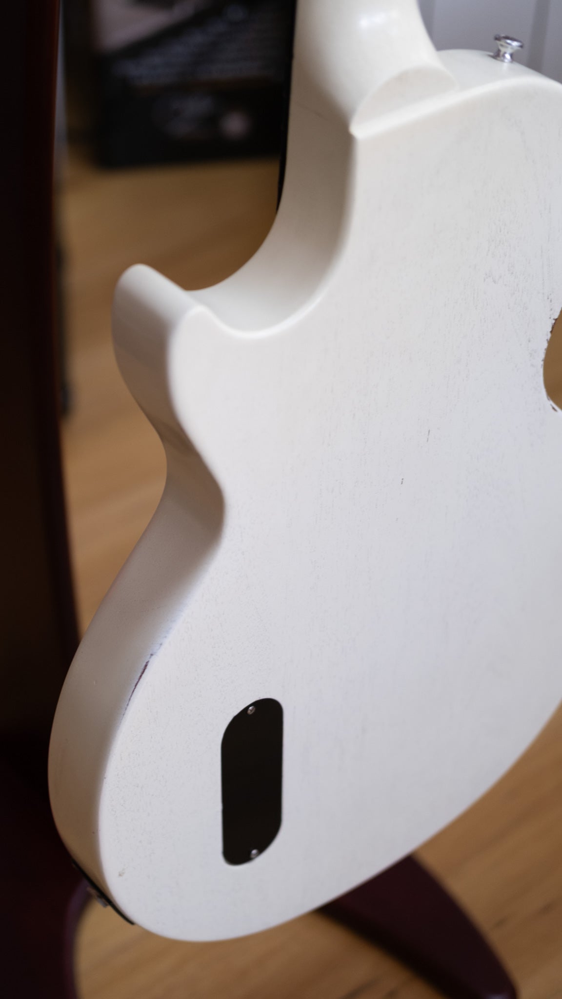 Gibson Les Paul Junior Electric Guitar with Hardcase (Satin White) (Pre-Owned, 2010)