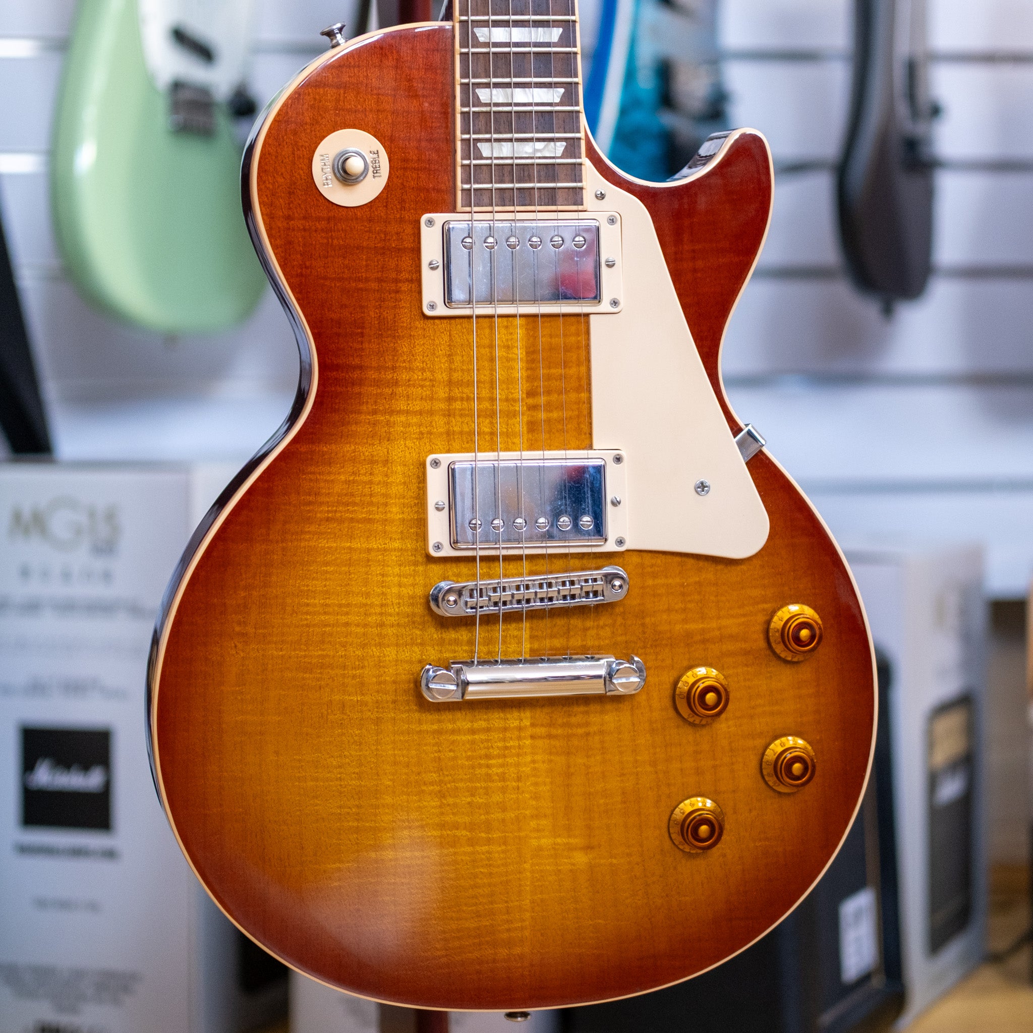 Gibson Les Paul Standard Electric Guitar with Hardcase (Ice Tea Burst) (Pre-Owned, 2013)
