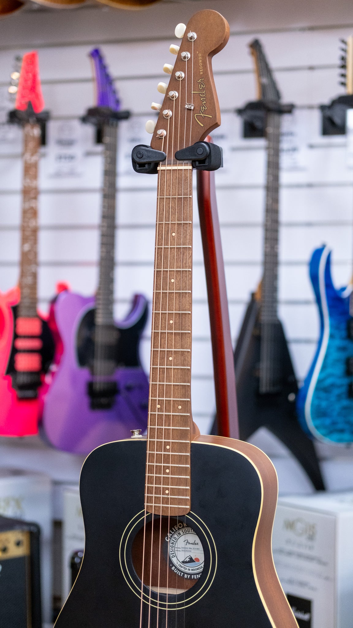 Fender Redono Mini Acoustic Guitar with Bag (Black) (Pre-Owned, 2022)