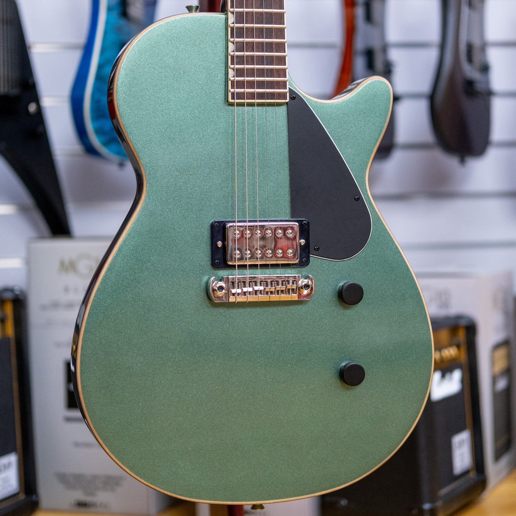 Gretsch Electromatic Jet Club Electric Guitar (Steel Olive) (Pre-Owned, 2025)