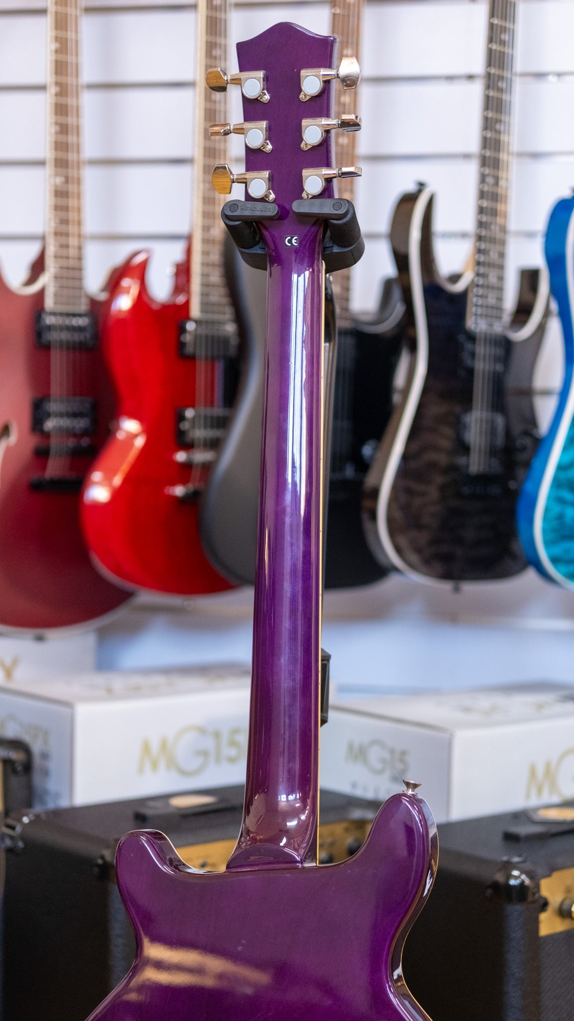 Onyx Nightshade Electric Guitar with Hardcase (Transparent Purple) (Pre-Owned)