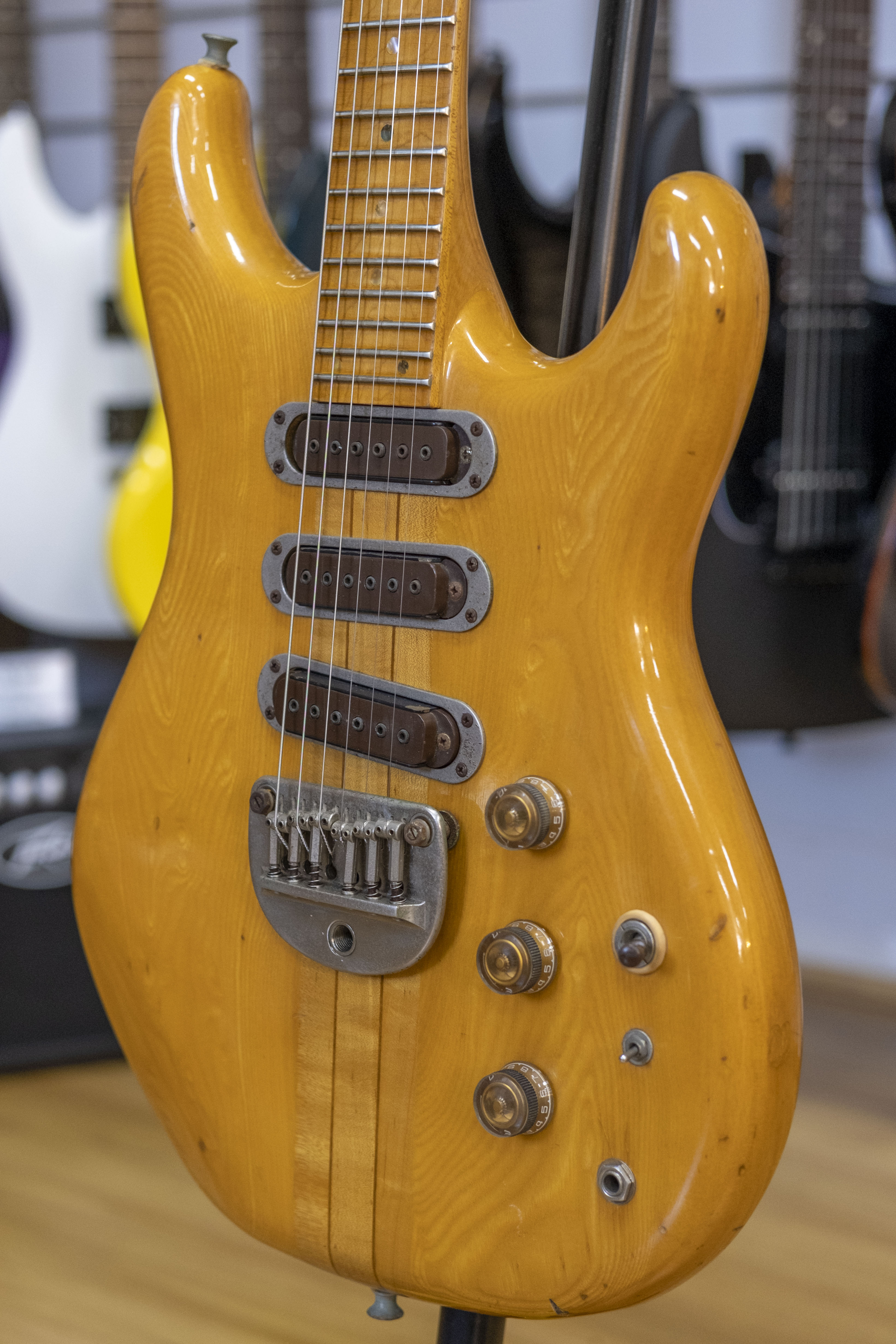 Greco GO-II 750 Brazen Picker Electric Guitar (Natural) (Pre-Owned, 1979 MIJ)