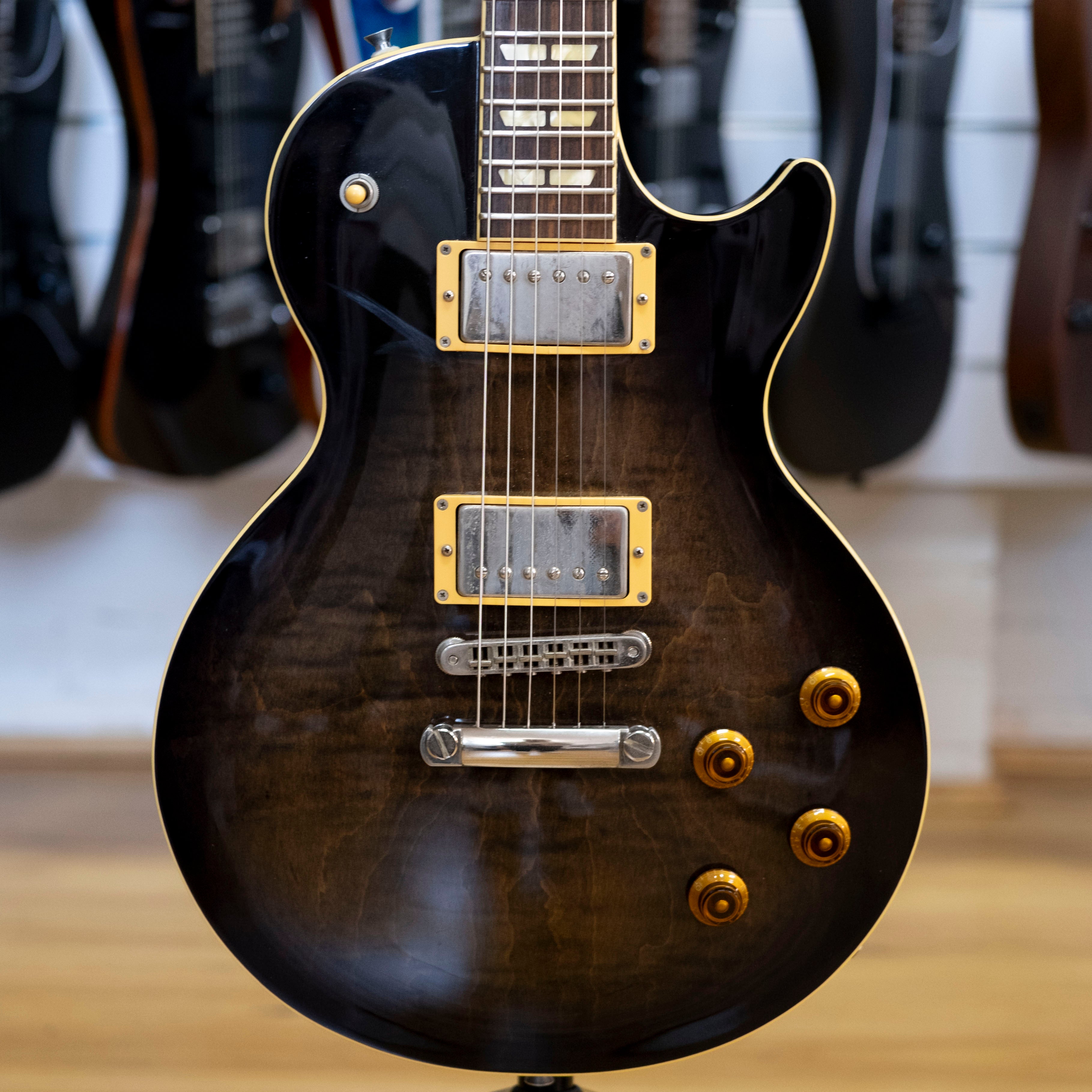 History ZLS-90 CFS 'LP' Style Electric Guitar (Translucent Black Sunburst) (Pre-Owned, 2006 MIJ)