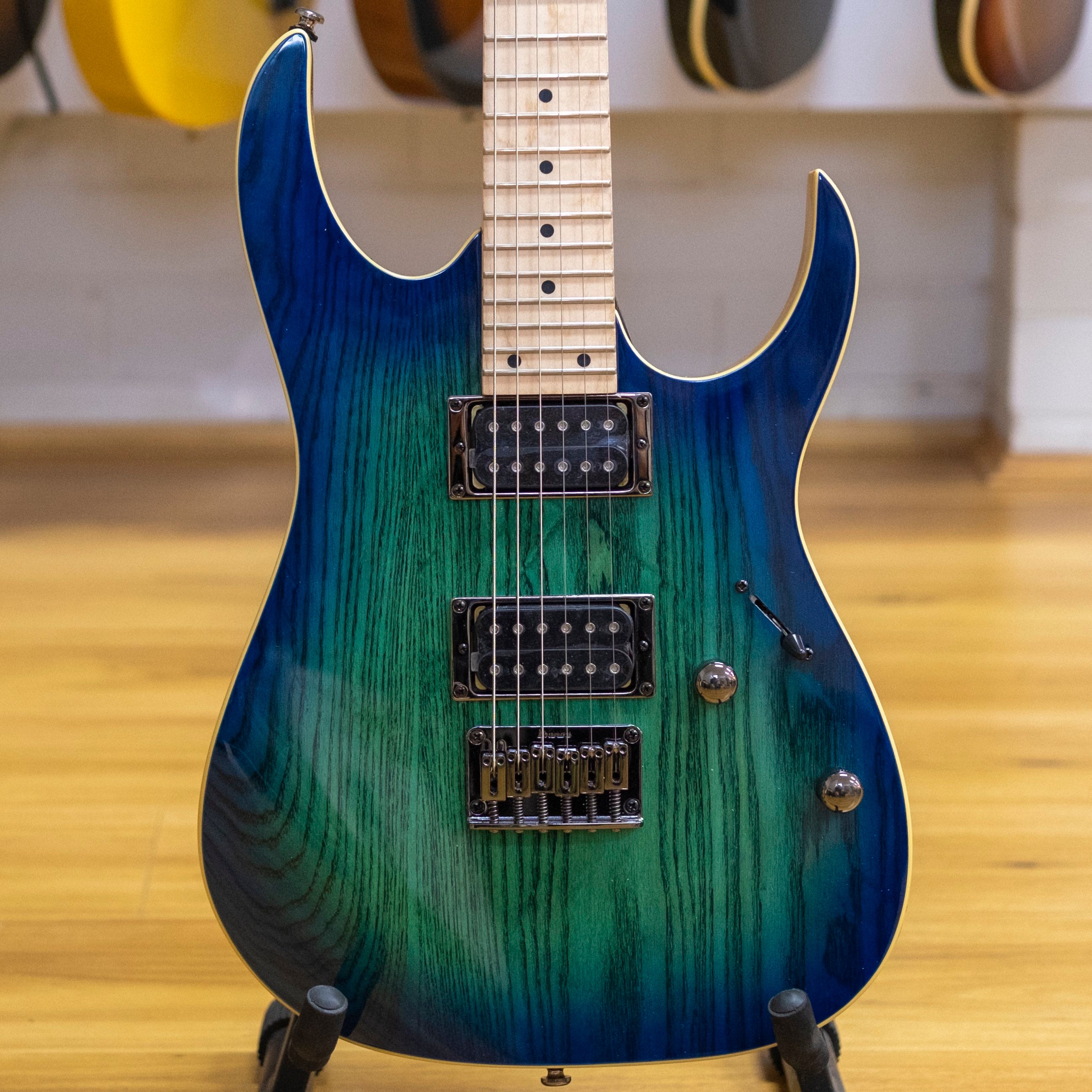  Ibanez RG421AHM RG Series Electric Guitar Blue Moon Burst :  Musical Instruments