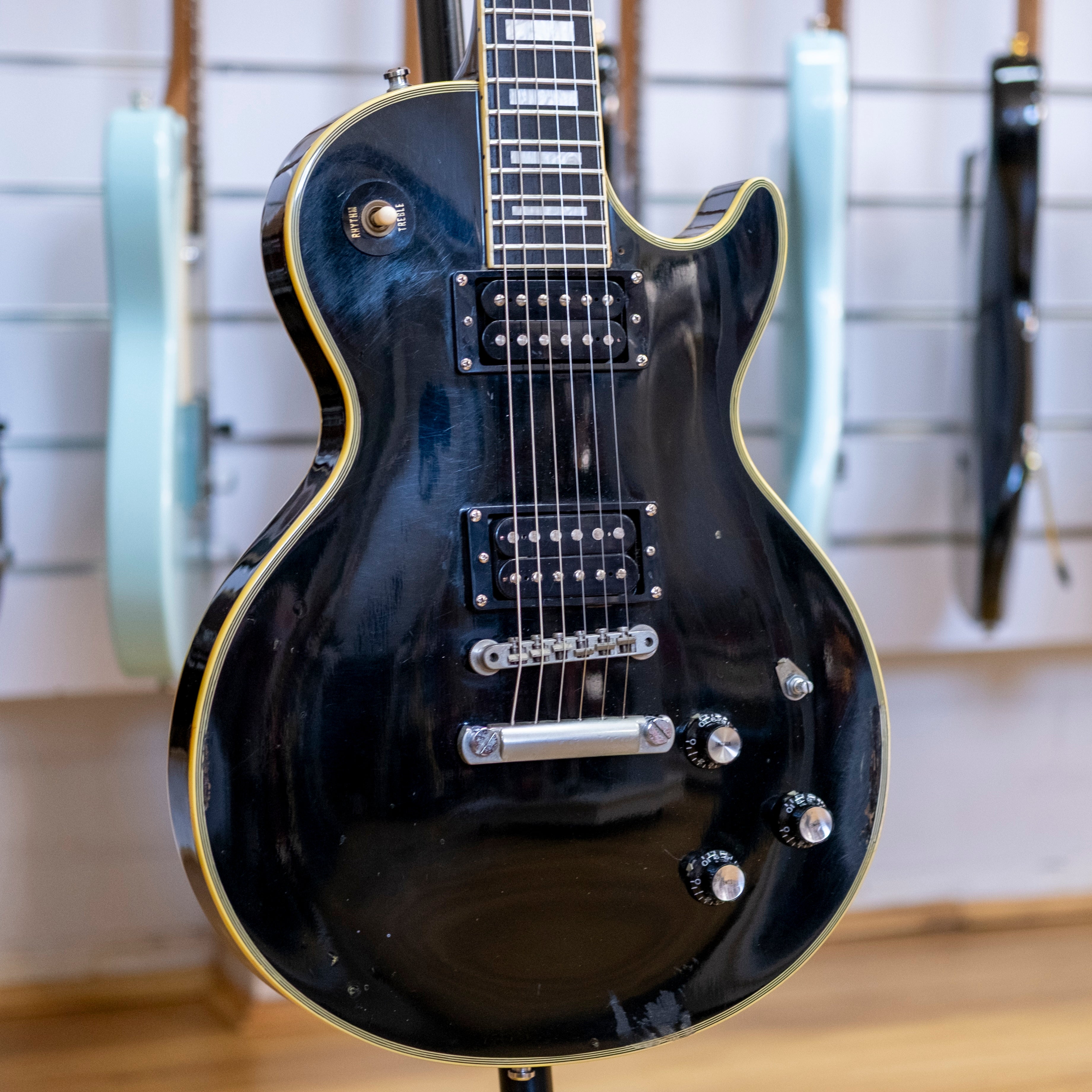 Burny RLC-60 'Les Paul' Custom Electric Guitar (Black) (Pre-Owned, 1980's MIJ)