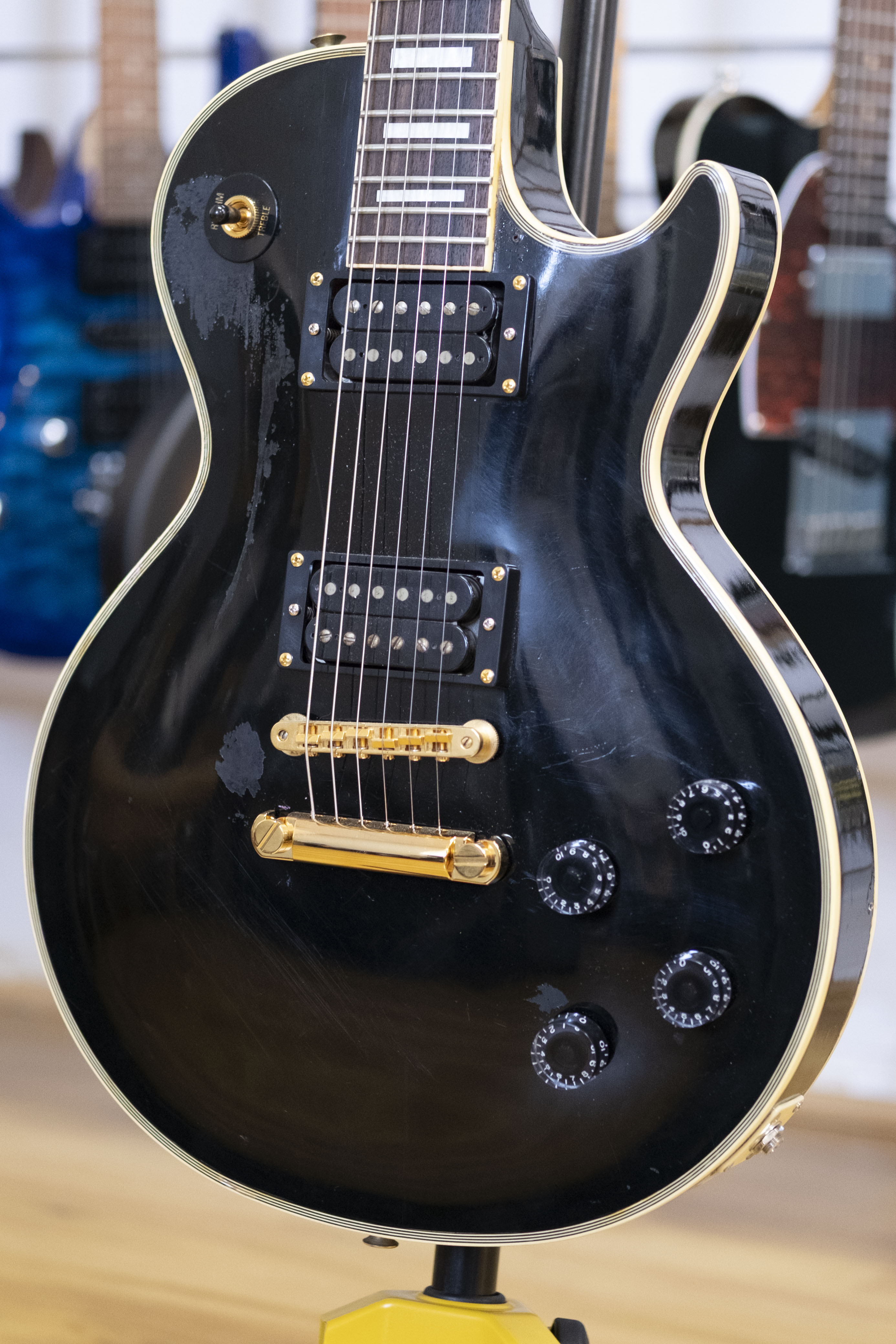 Orville Les Paul Custom Electric Guitar (Black) (Pre-Owned)