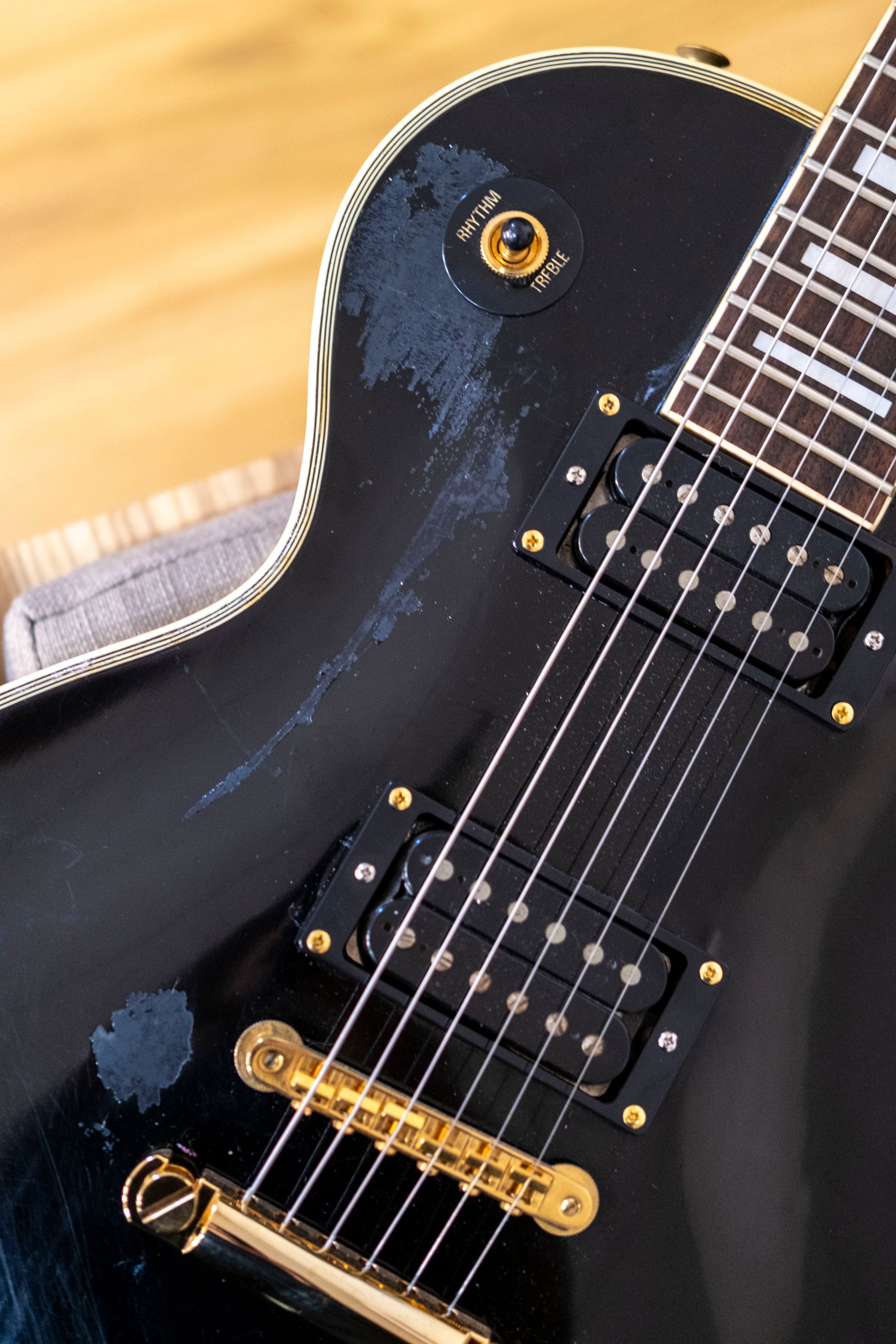 Orville Les Paul Custom Electric Guitar (Black) (Pre-Owned)